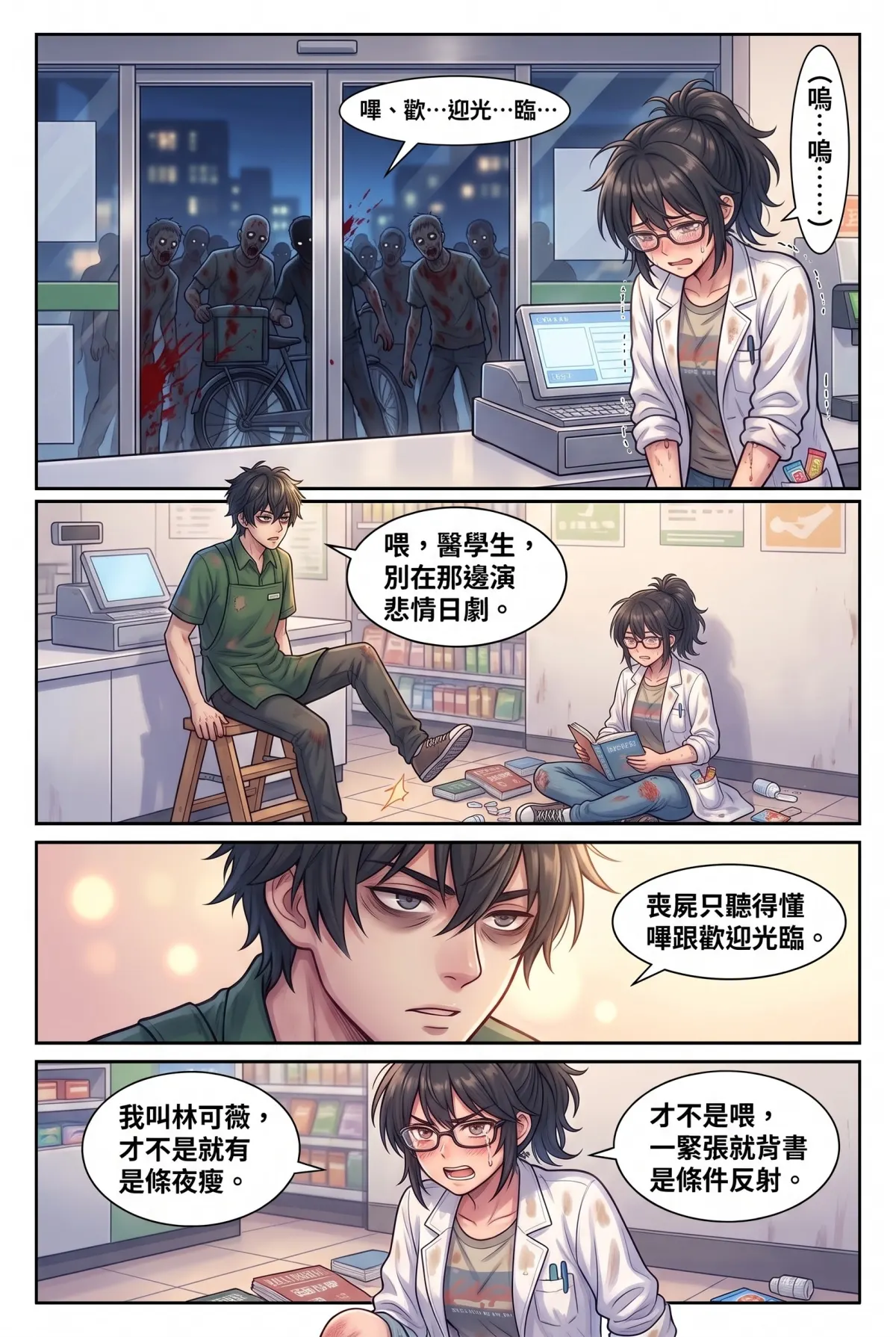 歡迎光臨末日堡壘：大夜班店員的過期食品求生指南 第 2 集　歡迎光臨末日堡壘：大夜班店員的過期食品求生指南 - 鑽石級會員與廢柴醫學生 第 10 頁
