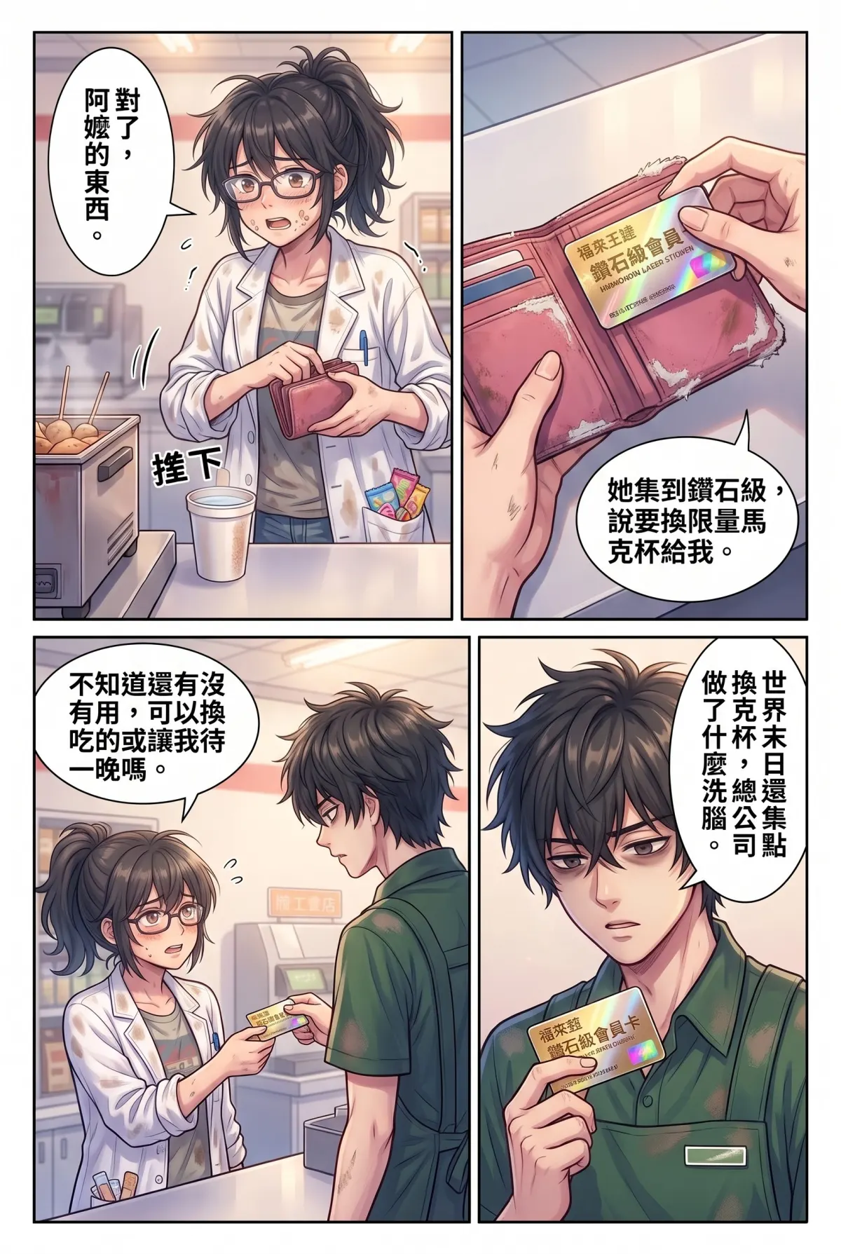 歡迎光臨末日堡壘：大夜班店員的過期食品求生指南 第 2 集　歡迎光臨末日堡壘：大夜班店員的過期食品求生指南 - 鑽石級會員與廢柴醫學生 第 12 頁