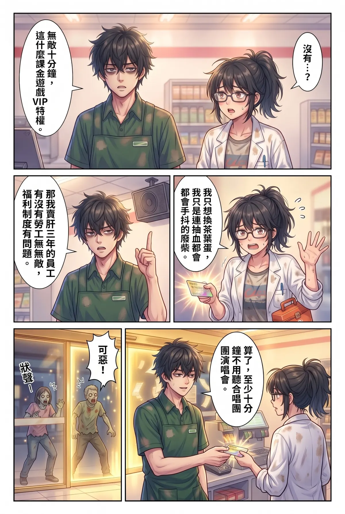 歡迎光臨末日堡壘：大夜班店員的過期食品求生指南 第 2 集　歡迎光臨末日堡壘：大夜班店員的過期食品求生指南 - 鑽石級會員與廢柴醫學生 第 14 頁