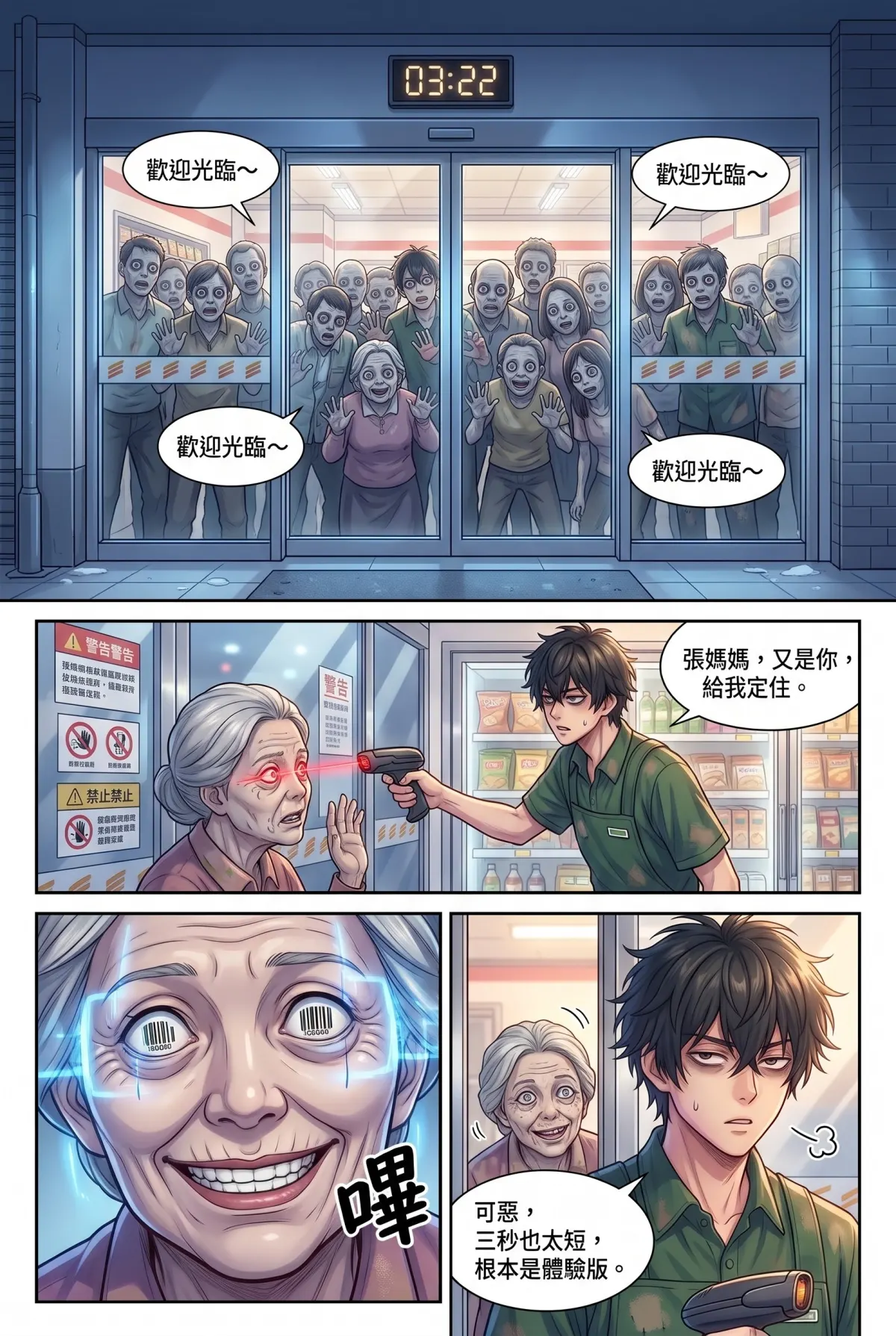 歡迎光臨末日堡壘：大夜班店員的過期食品求生指南 第 2 集　歡迎光臨末日堡壘：大夜班店員的過期食品求生指南 - 鑽石級會員與廢柴醫學生 第 3 頁