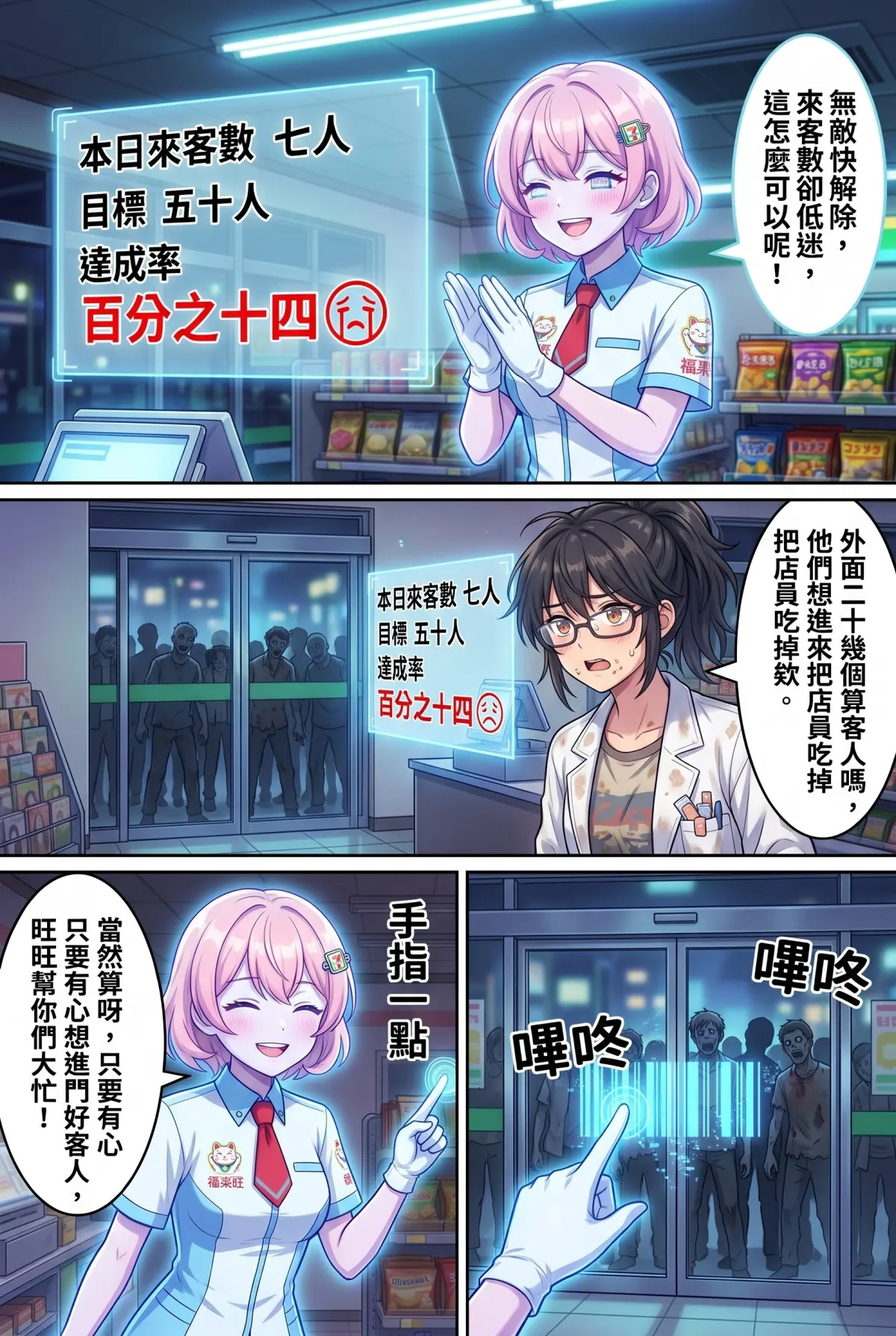 歡迎光臨末日堡壘：大夜班店員的過期食品求生指南 第 3 集　歡迎光臨末日堡壘：大夜班店員的過期食品求生指南 - 旺旺早安，你的業績地獄 第 6 頁
