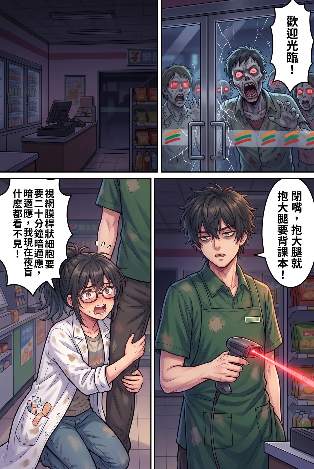 歡迎光臨末日堡壘：大夜班店員的過期食品求生指南 第 3 集　歡迎光臨末日堡壘：大夜班店員的過期食品求生指南 - 旺旺早安，你的業績地獄 第 4 頁