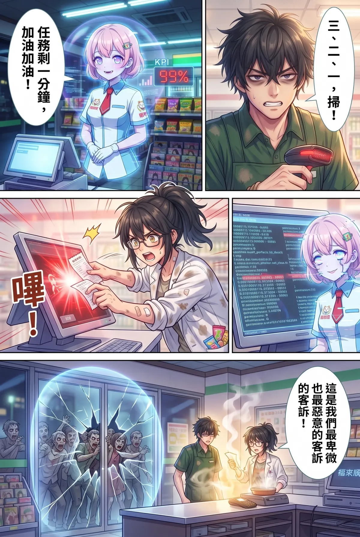 歡迎光臨末日堡壘：大夜班店員的過期食品求生指南 第 3 集　歡迎光臨末日堡壘：大夜班店員的過期食品求生指南 - 旺旺早安，你的業績地獄 第 17 頁