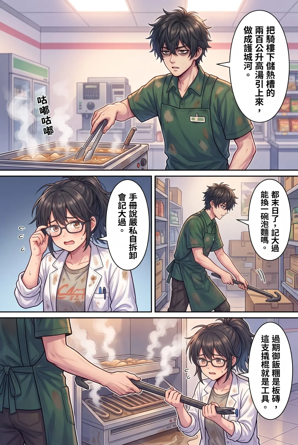 歡迎光臨末日堡壘：大夜班店員的過期食品求生指南 第 4 集　歡迎光臨末日堡壘：大夜班店員的過期食品求生指南 - 地熱關東煮壕溝與外送遊俠 第 7 頁