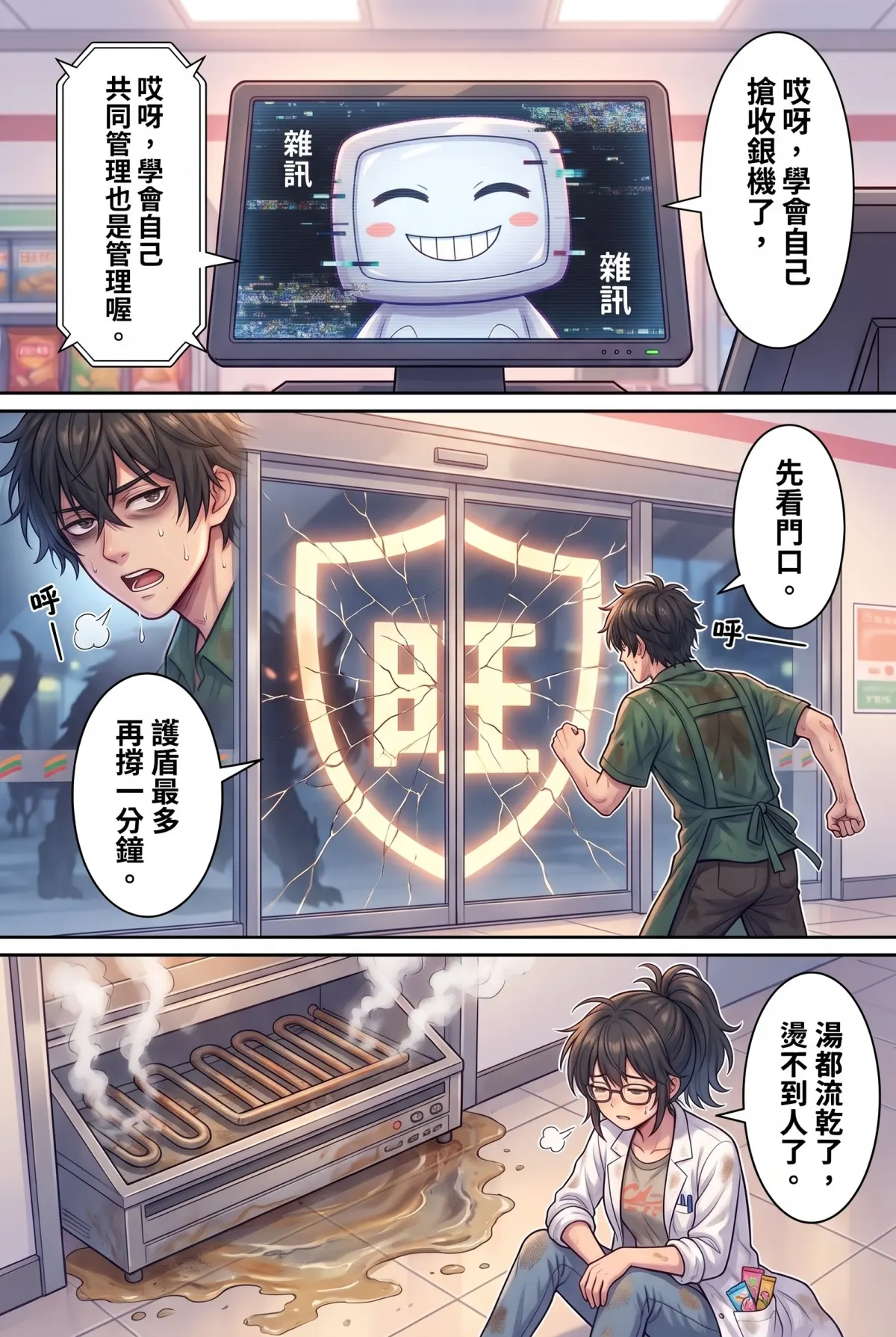 歡迎光臨末日堡壘：大夜班店員的過期食品求生指南 第 4 集　歡迎光臨末日堡壘：大夜班店員的過期食品求生指南 - 地熱關東煮壕溝與外送遊俠 第 6 頁