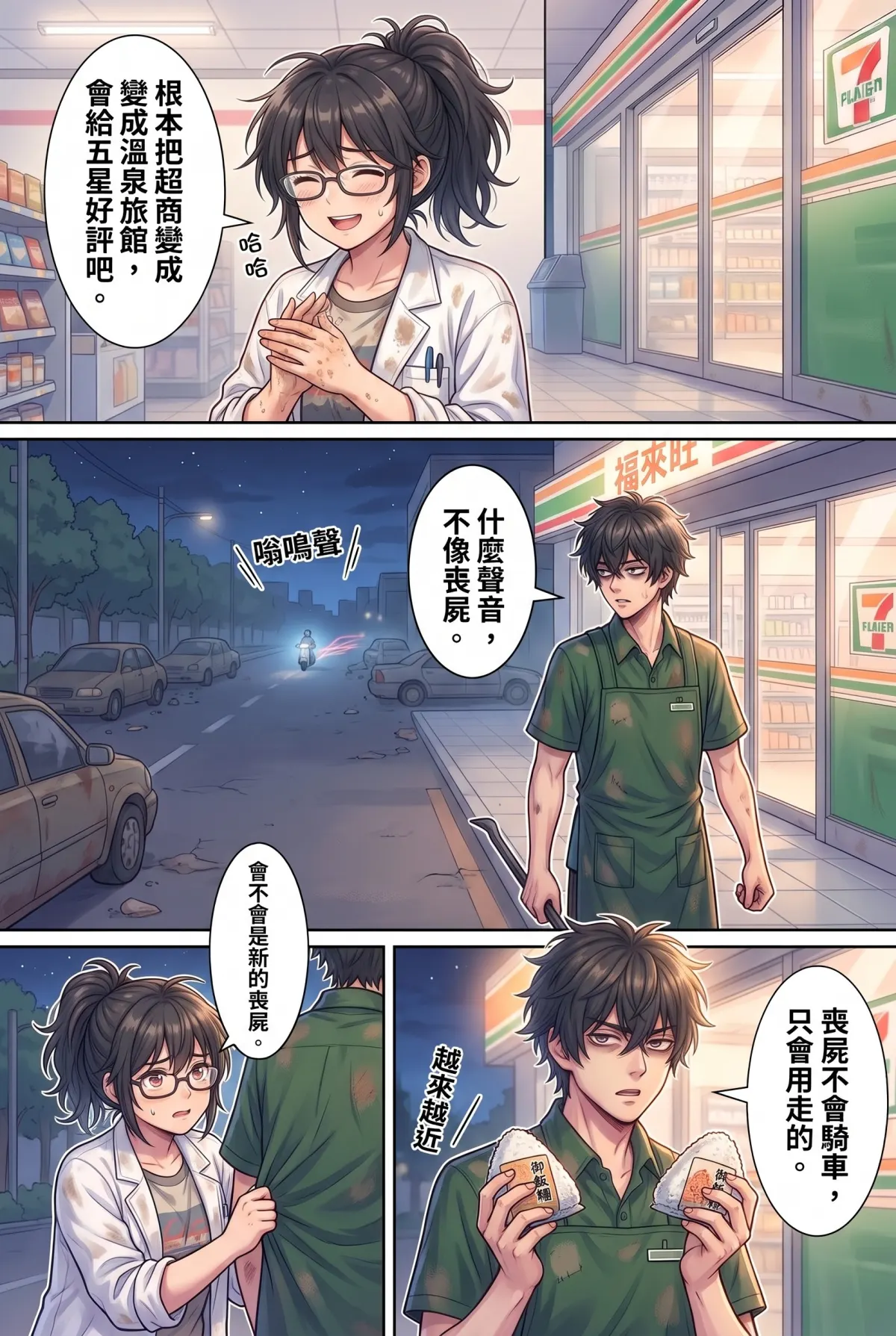 歡迎光臨末日堡壘：大夜班店員的過期食品求生指南 第 4 集　歡迎光臨末日堡壘：大夜班店員的過期食品求生指南 - 地熱關東煮壕溝與外送遊俠 第 11 頁