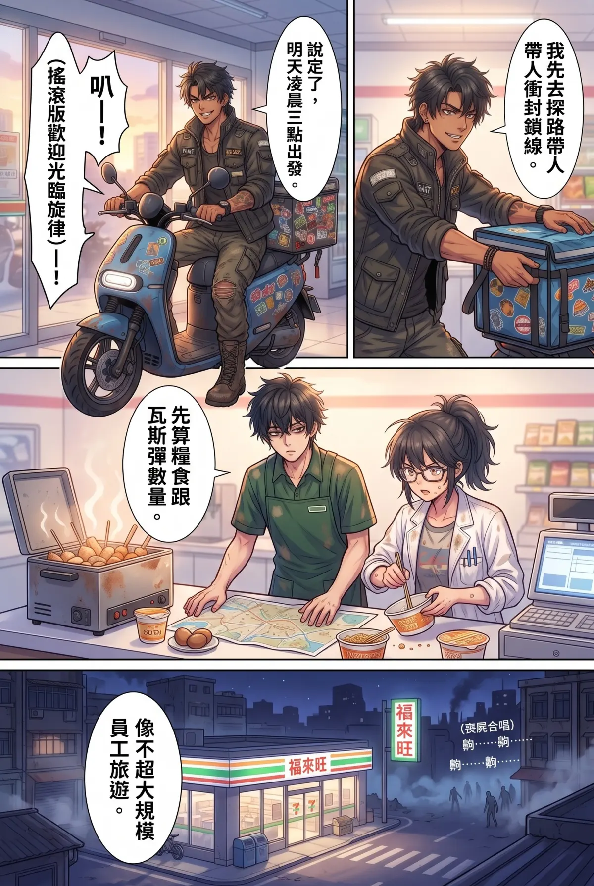 歡迎光臨末日堡壘：大夜班店員的過期食品求生指南 第 4 集　歡迎光臨末日堡壘：大夜班店員的過期食品求生指南 - 地熱關東煮壕溝與外送遊俠 第 17 頁
