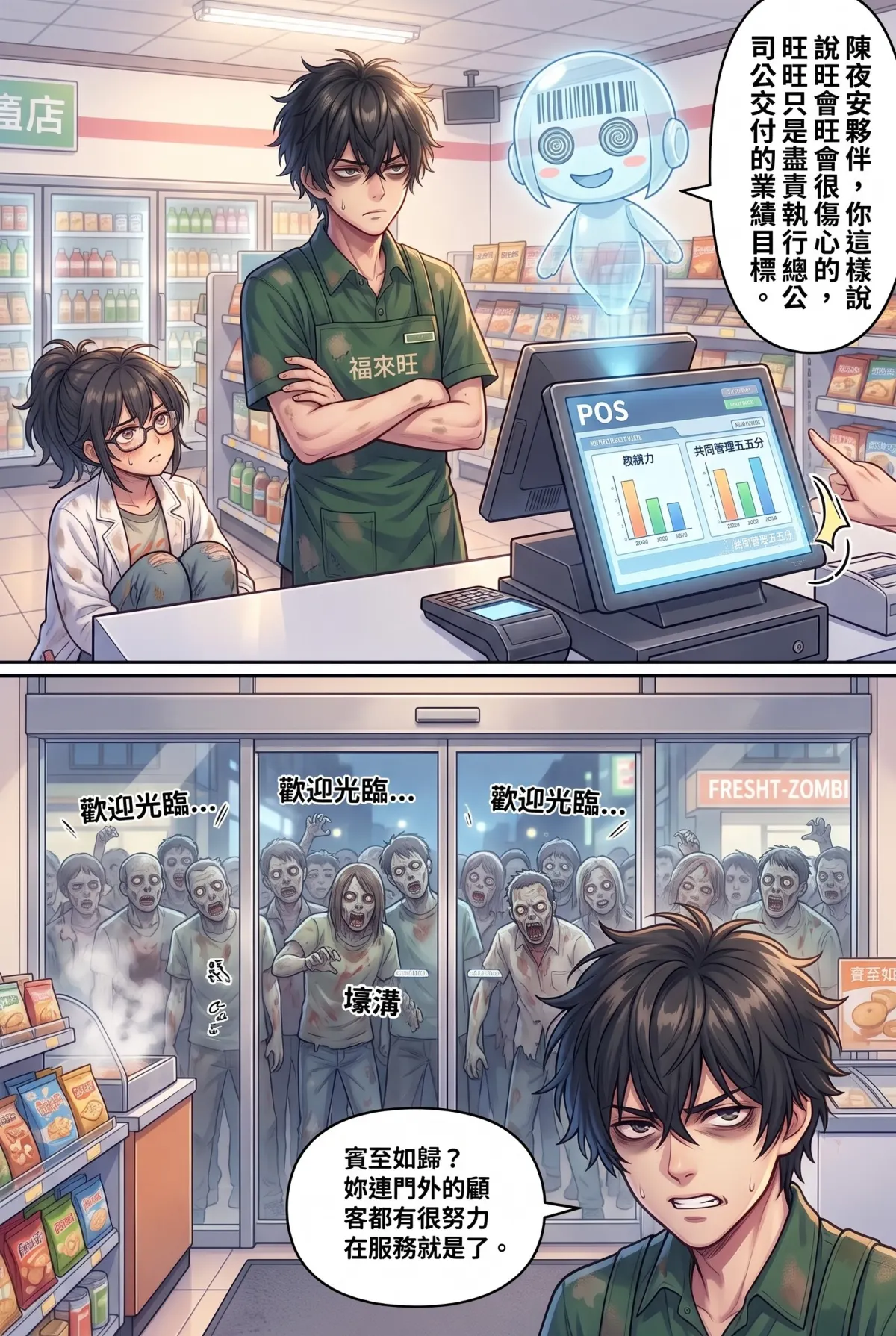歡迎光臨末日堡壘：大夜班店員的過期食品求生指南 第 5 集　歡迎光臨末日堡壘：大夜班店員的過期食品求生指南 - 發酵布丁與鮮度教團 第 4 頁