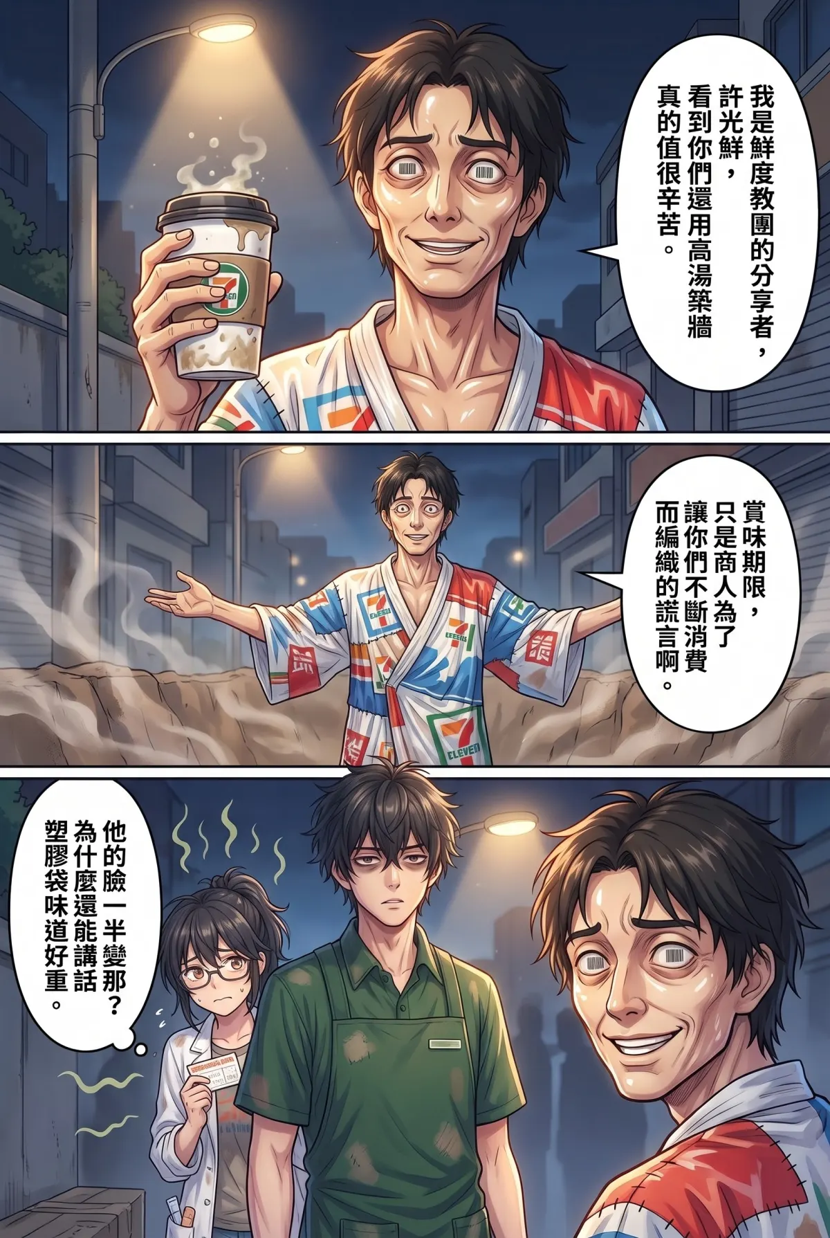 歡迎光臨末日堡壘：大夜班店員的過期食品求生指南 第 5 集　歡迎光臨末日堡壘：大夜班店員的過期食品求生指南 - 發酵布丁與鮮度教團 第 7 頁