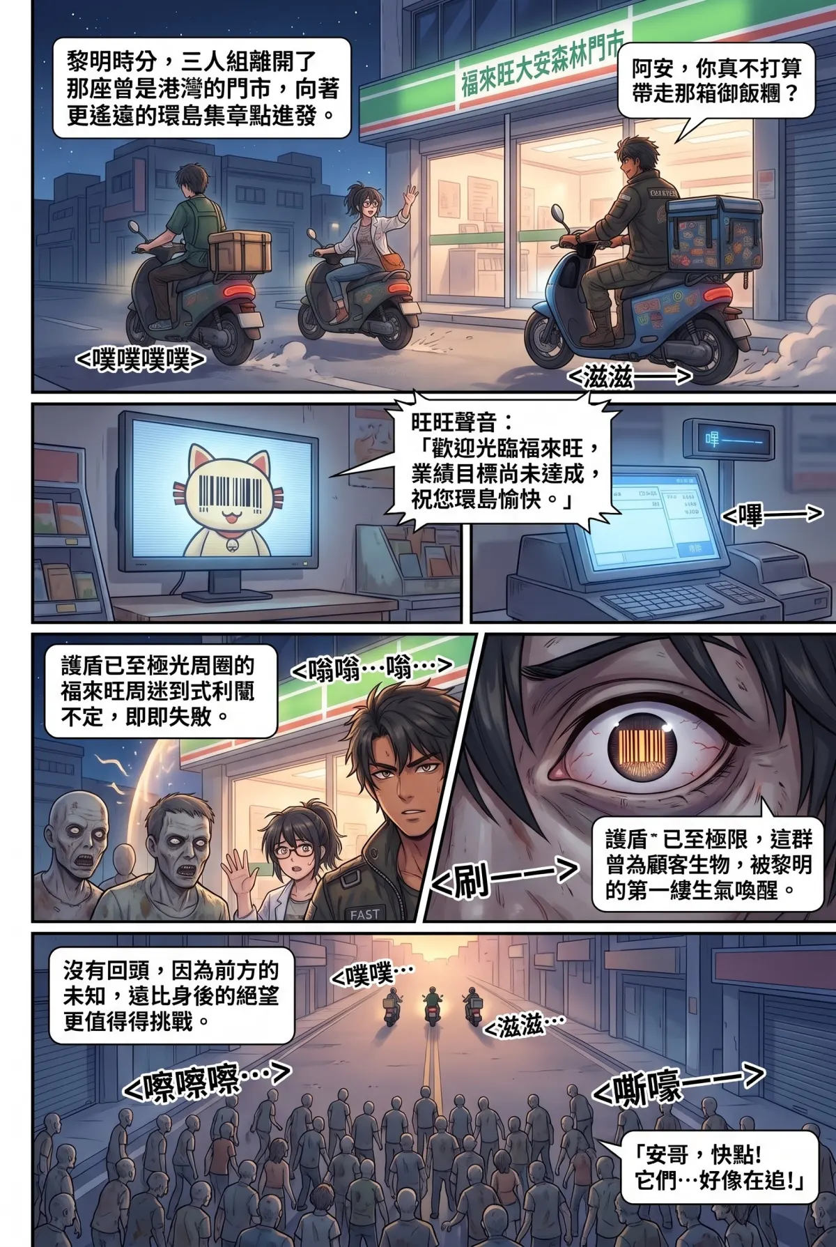 歡迎光臨末日堡壘：大夜班店員的過期食品求生指南 第 7 集　歡迎光臨末日堡壘：大夜班店員的過期食品求生指南 - 環島集章，啟程 第 17 頁
