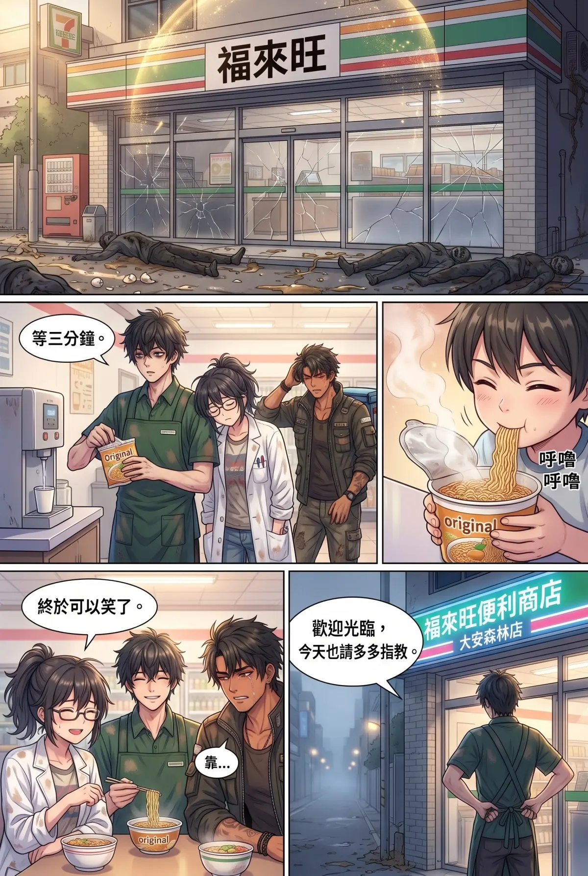 歡迎光臨末日堡壘：大夜班店員的過期食品求生指南 第 10 集　歡迎光臨末日堡壘：大夜班店員的過期食品求生指南 - 過期食品求生指南的最後一頁 第 18 頁