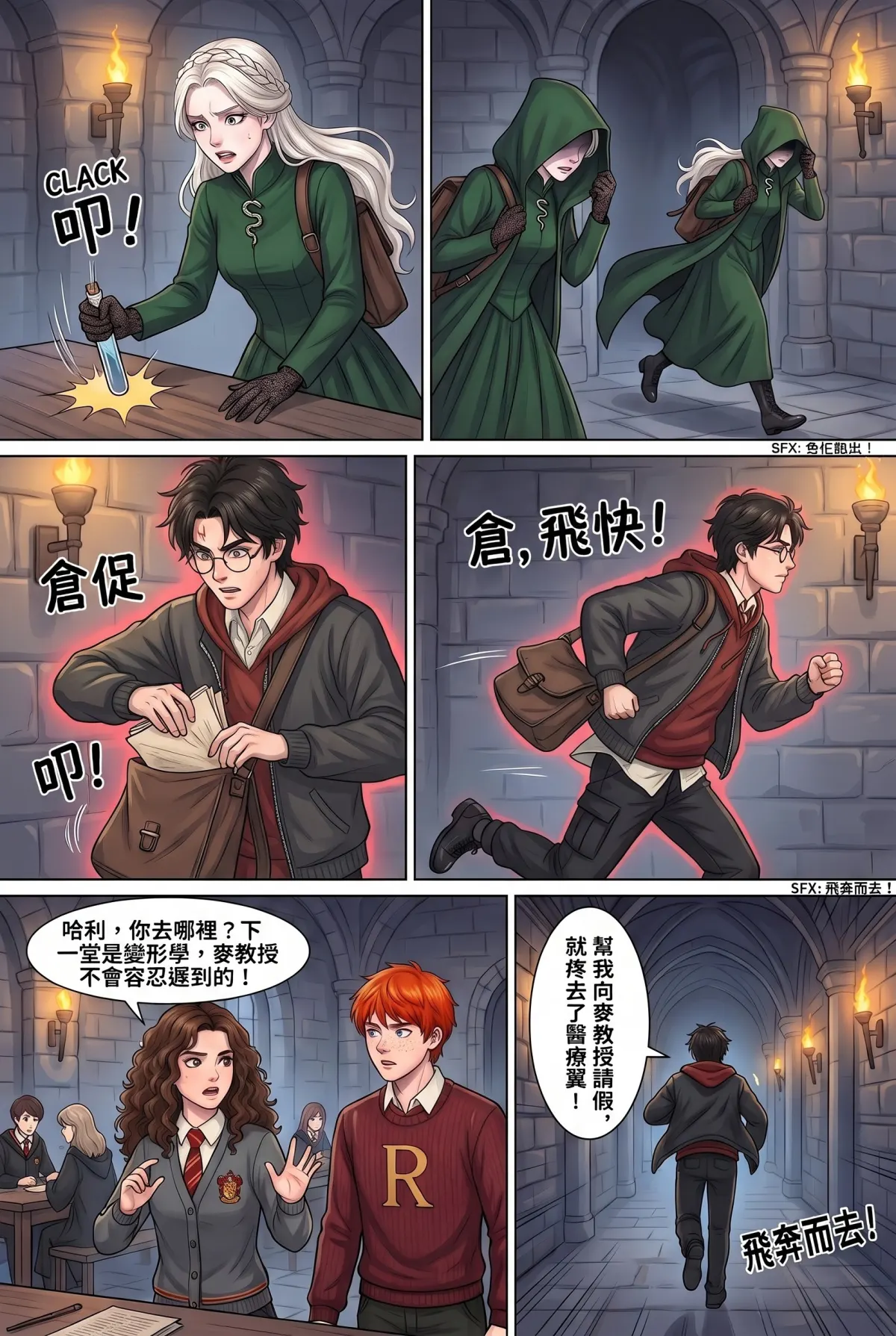 白金荊棘 史萊特林的大小姐 第 3 集　白金荊棘 - 第三章：沸騰魔藥與裂隙 第 11 頁
