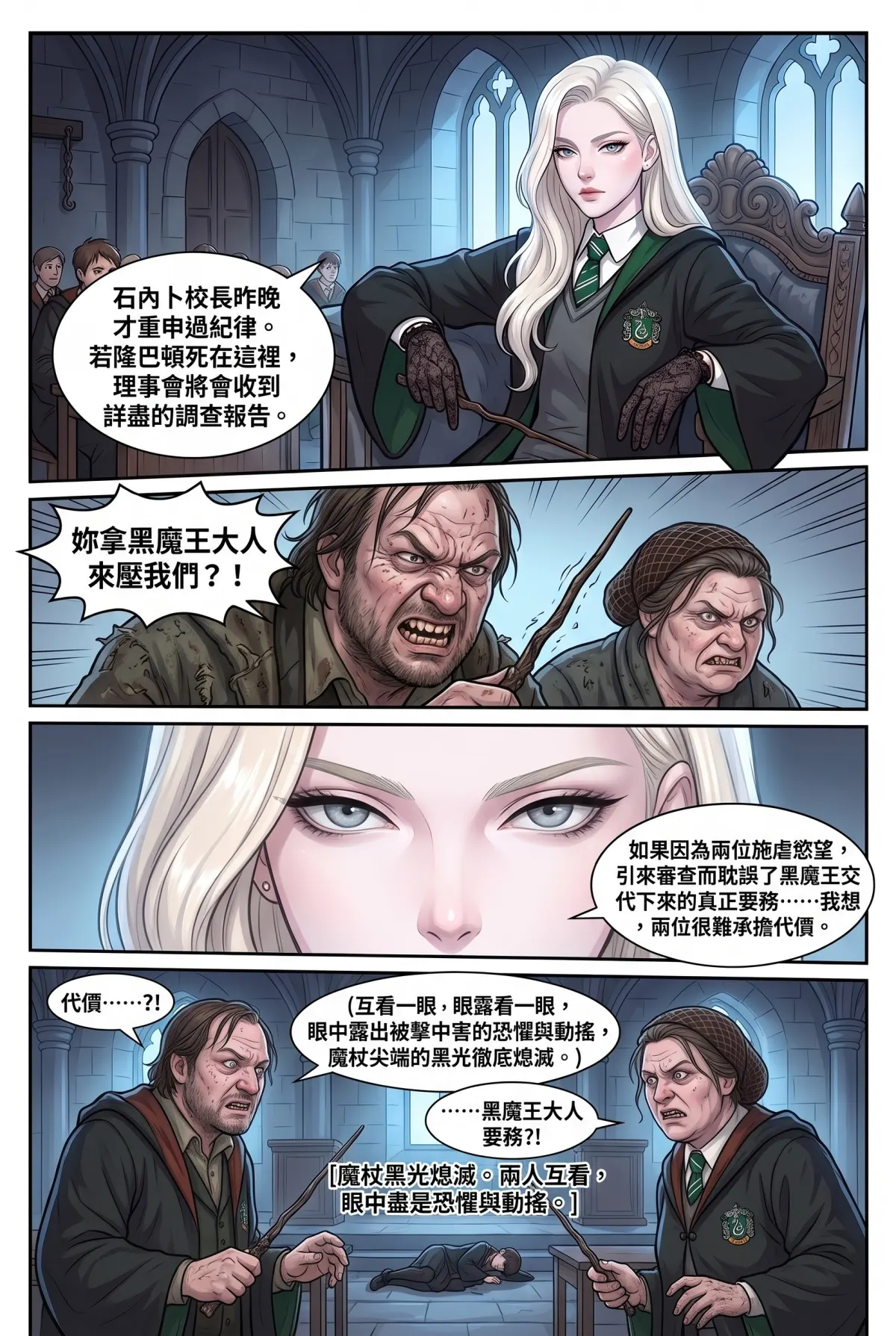 白金荊棘 史萊特林的大小姐 第 4 集　白金荊棘 - 第四章：黑夜刑台上的暗湧 第 7 頁
