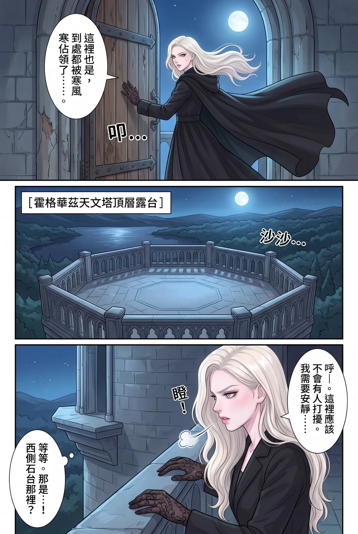 白金荊棘 史萊特林的大小姐 第 5 集　白金荊棘 - 第五章：焦灼絲絹與月下耳語 第 7 頁