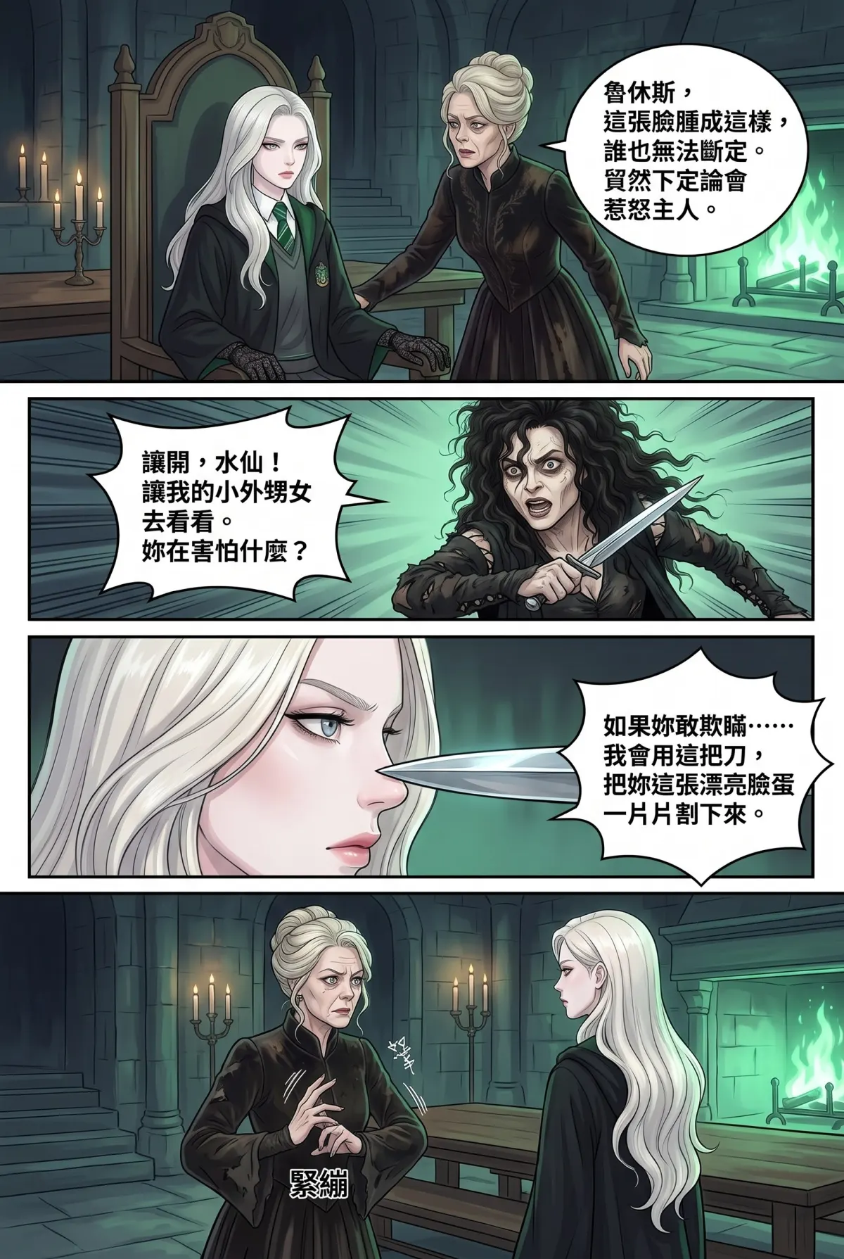 白金荊棘 史萊特林的大小姐 第 7 集　白金荊棘 - 第七章：莊園審判與血脈反噬 第 7 頁