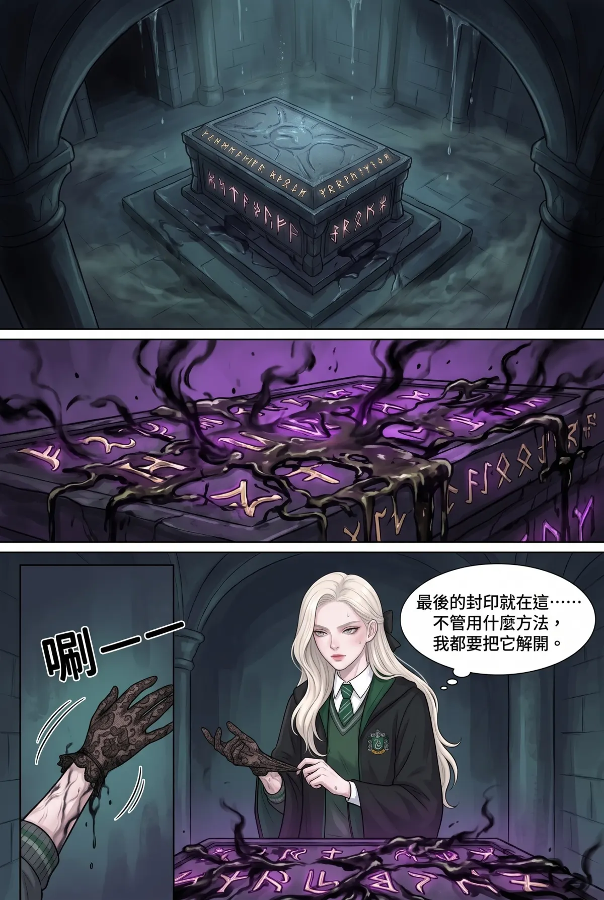 白金荊棘 史萊特林的大小姐 第 8 集　白金荊棘 - 第八章：夜幕之下的背信者 第 13 頁