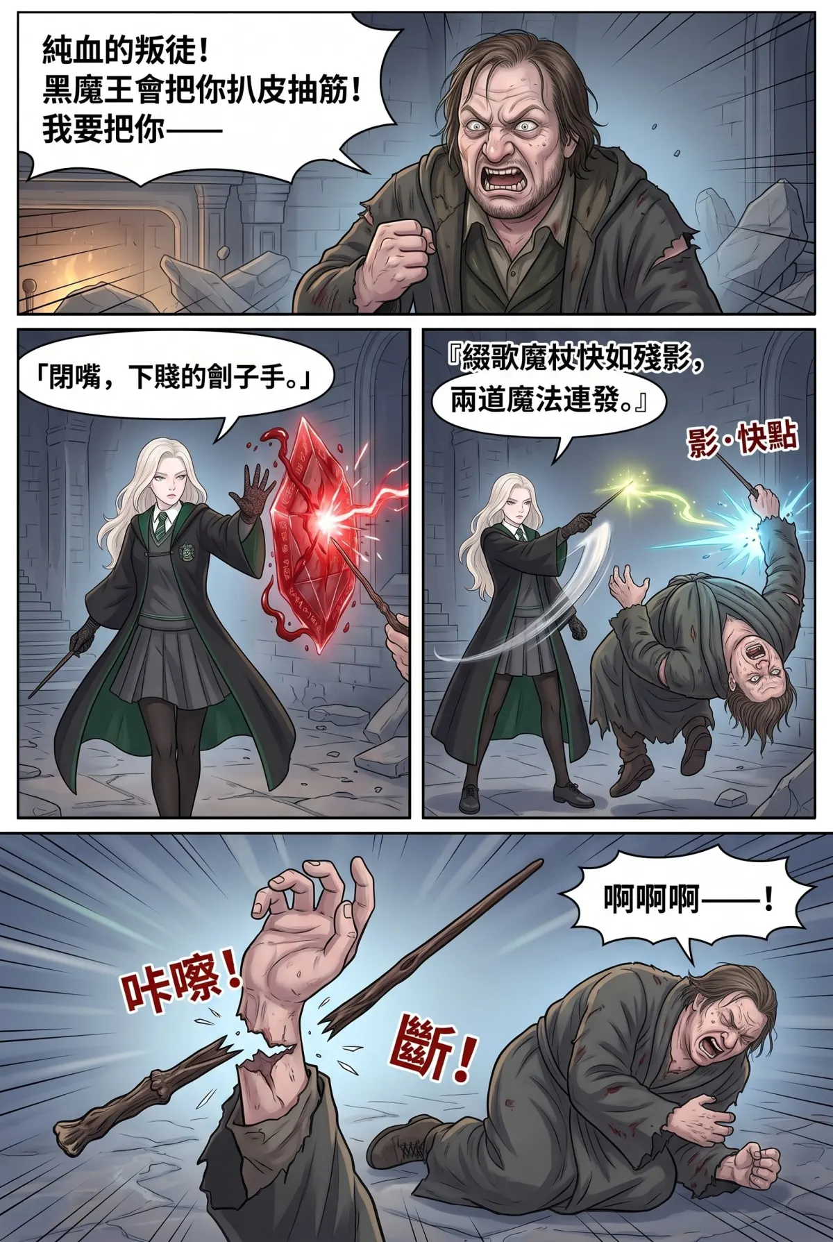 白金荊棘 史萊特林的大小姐 第 9 集　白金荊棘 - 第九章：烈火焚城與白金殉道 第 11 頁