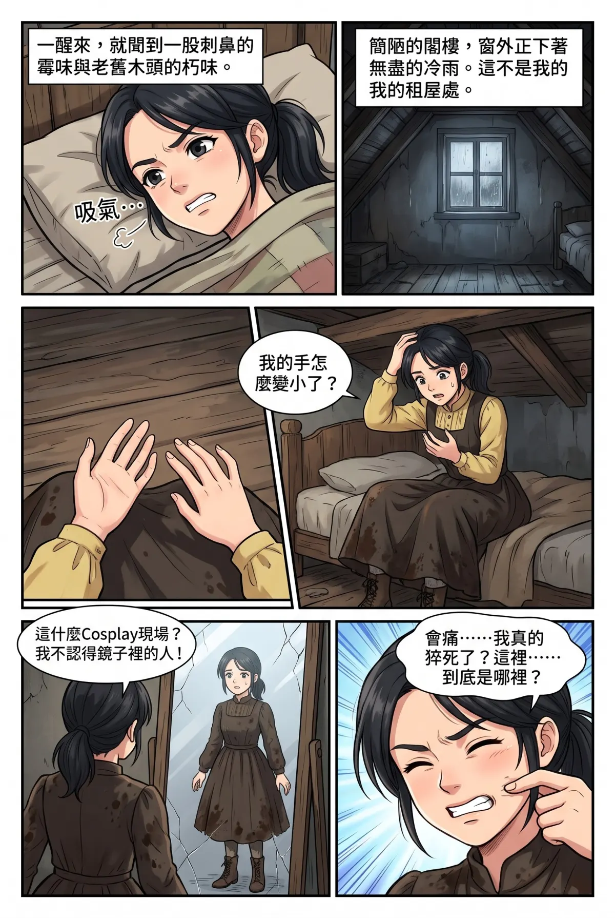 女爵大人，妳的紅茶又忘了加糖 第 1 集　女爵大人，妳的紅茶又忘了加糖 - 第一章：論文猝死與漏風古堡的面試 第 3 頁