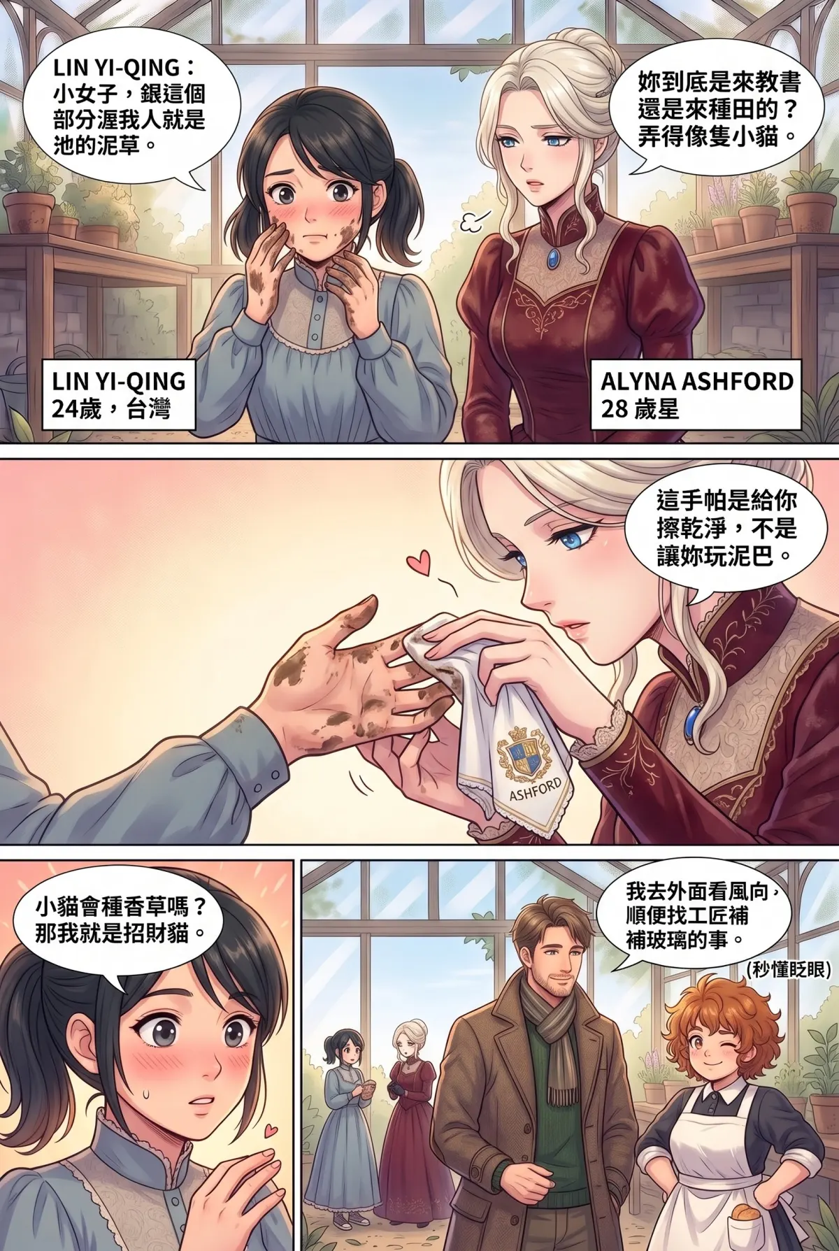 女爵大人，妳的紅茶又忘了加糖 第 4 集　女爵大人，妳的紅茶又忘了加糖 - 第四章：溫室、書信與獸醫先生 第 12 頁