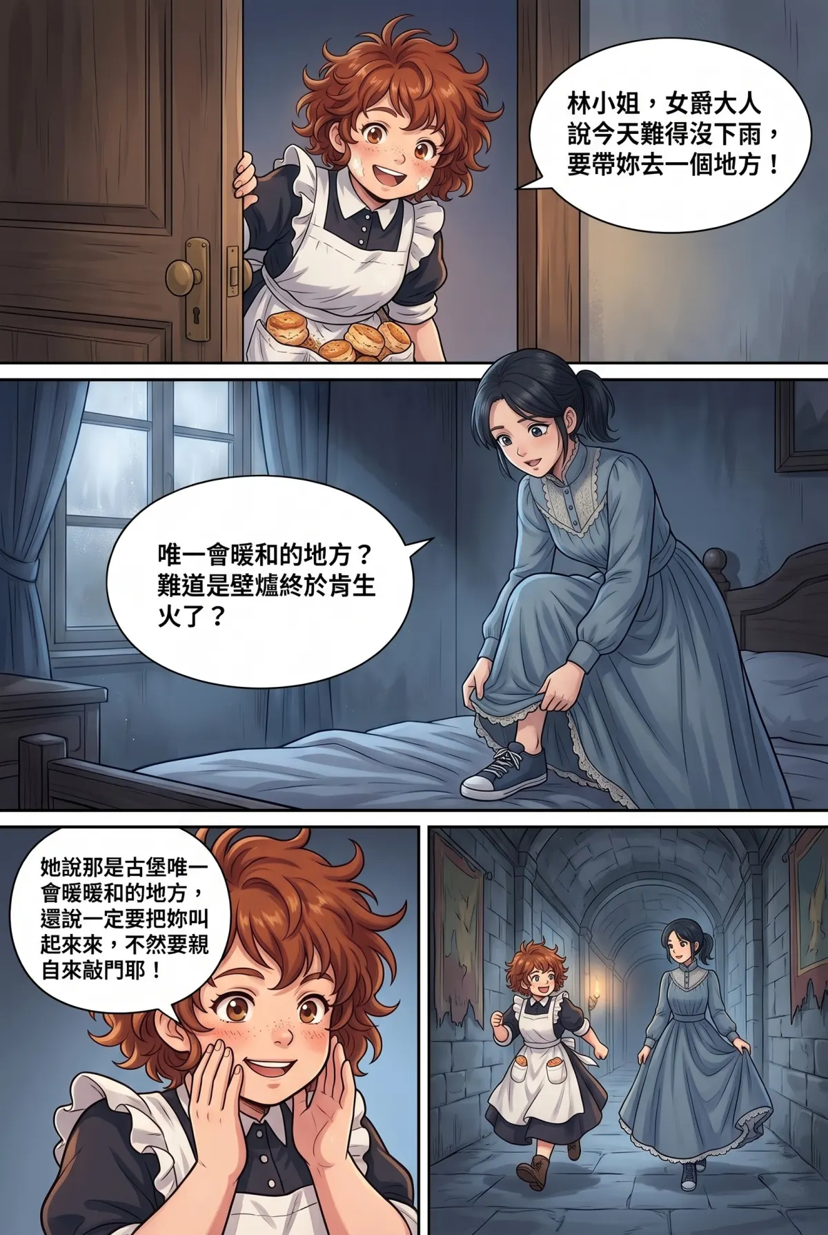 女爵大人，妳的紅茶又忘了加糖 第 4 集　女爵大人，妳的紅茶又忘了加糖 - 第四章：溫室、書信與獸醫先生 第 3 頁