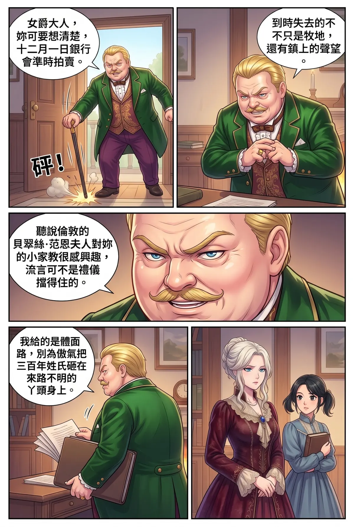 女爵大人，妳的紅茶又忘了加糖 第 5 集　女爵大人，妳的紅茶又忘了加糖 - 第五章：銀行來信與紡織大亨的陰影 第 14 頁