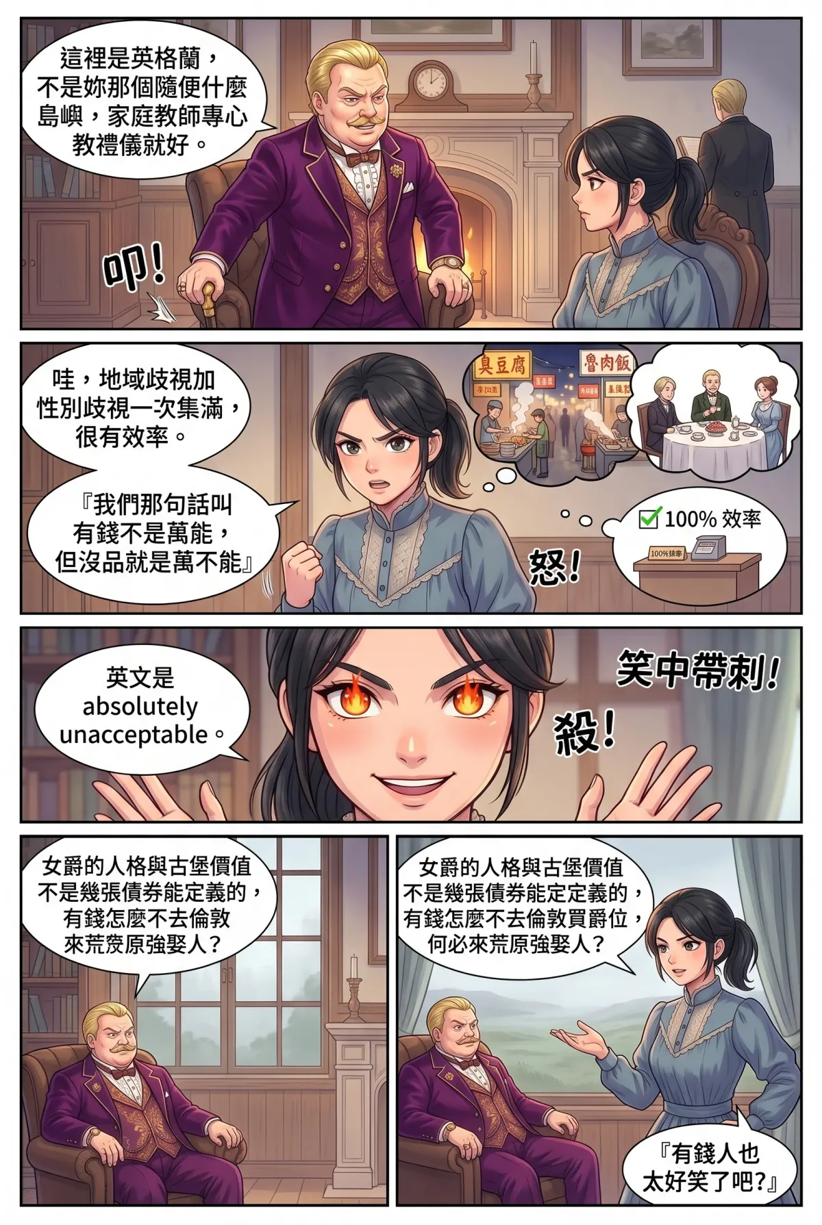 女爵大人，妳的紅茶又忘了加糖 第 5 集　女爵大人，妳的紅茶又忘了加糖 - 第五章：銀行來信與紡織大亨的陰影 第 12 頁