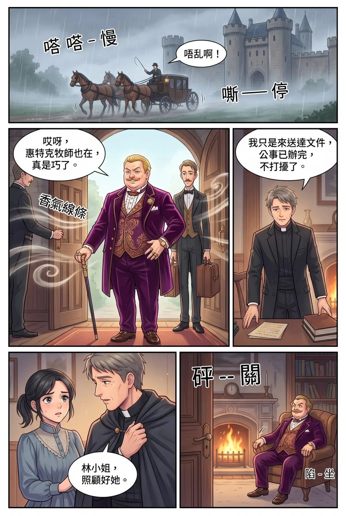 女爵大人，妳的紅茶又忘了加糖 第 5 集　女爵大人，妳的紅茶又忘了加糖 - 第五章：銀行來信與紡織大亨的陰影 第 9 頁