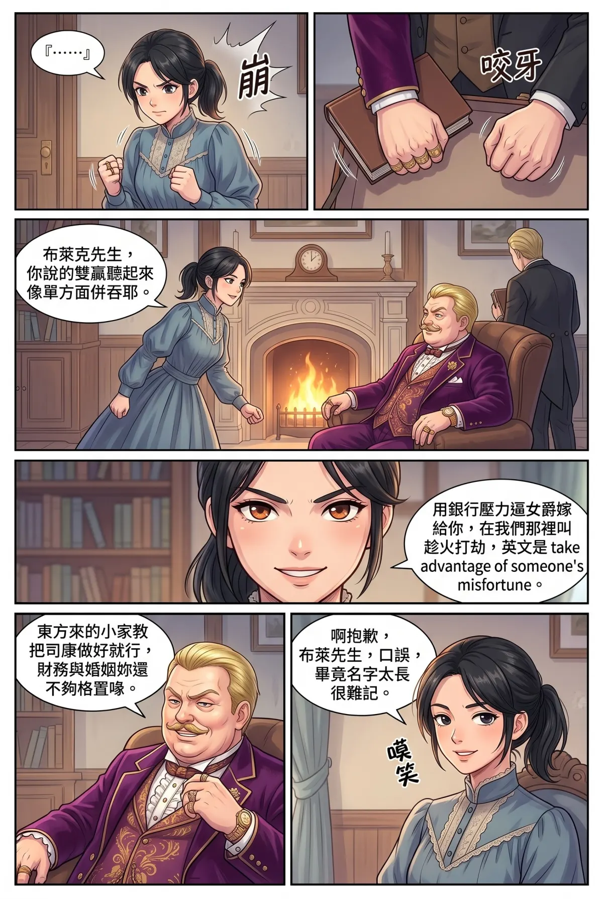 女爵大人，妳的紅茶又忘了加糖 第 5 集　女爵大人，妳的紅茶又忘了加糖 - 第五章：銀行來信與紡織大亨的陰影 第 11 頁