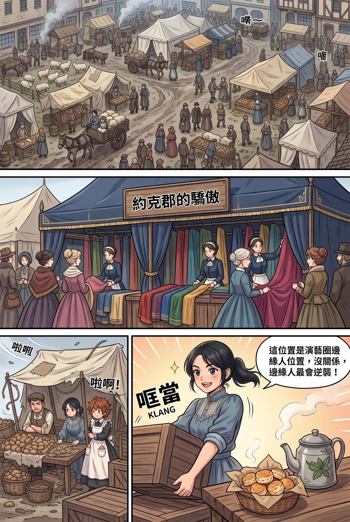 女爵大人，妳的紅茶又忘了加糖 第 7 集　女爵大人，妳的紅茶又忘了加糖 - 第七章：約克市集的珍奶公關戰 第 6 頁