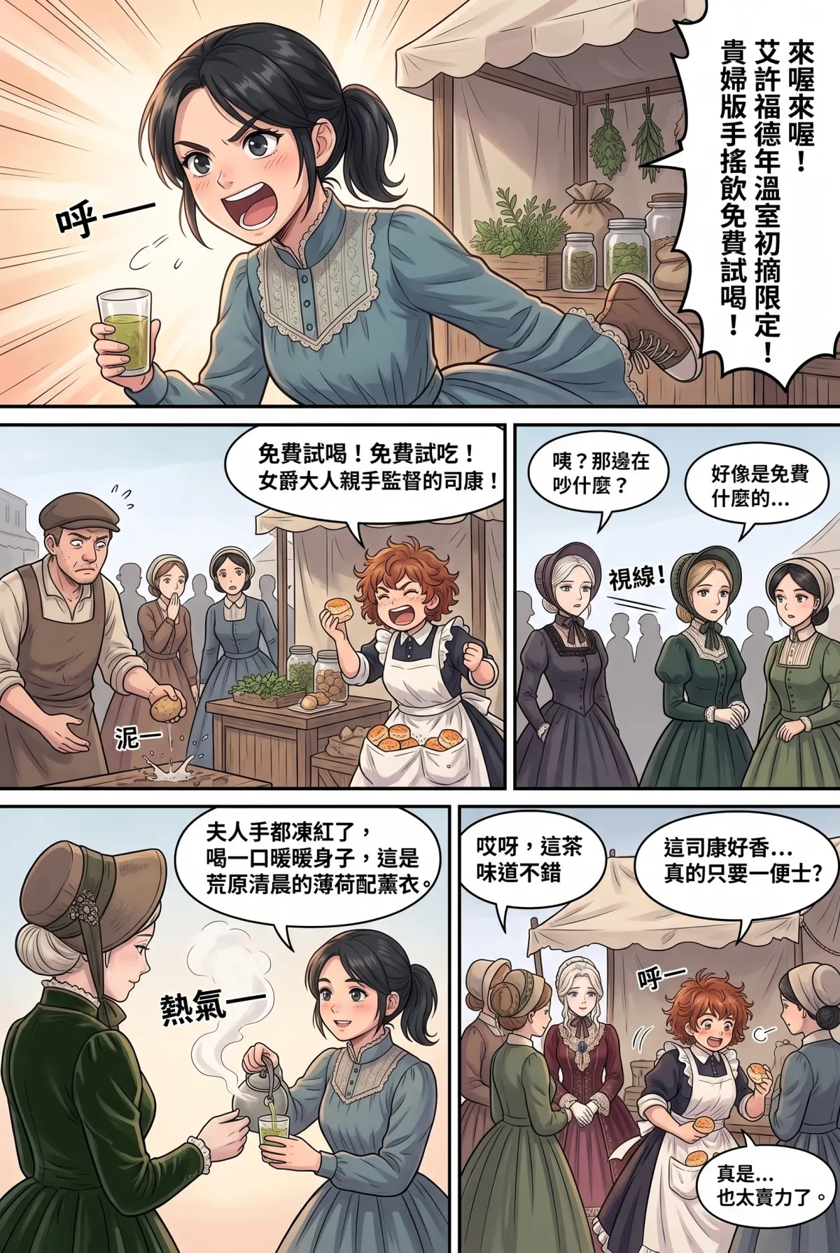女爵大人，妳的紅茶又忘了加糖 第 7 集　女爵大人，妳的紅茶又忘了加糖 - 第七章：約克市集的珍奶公關戰 第 8 頁