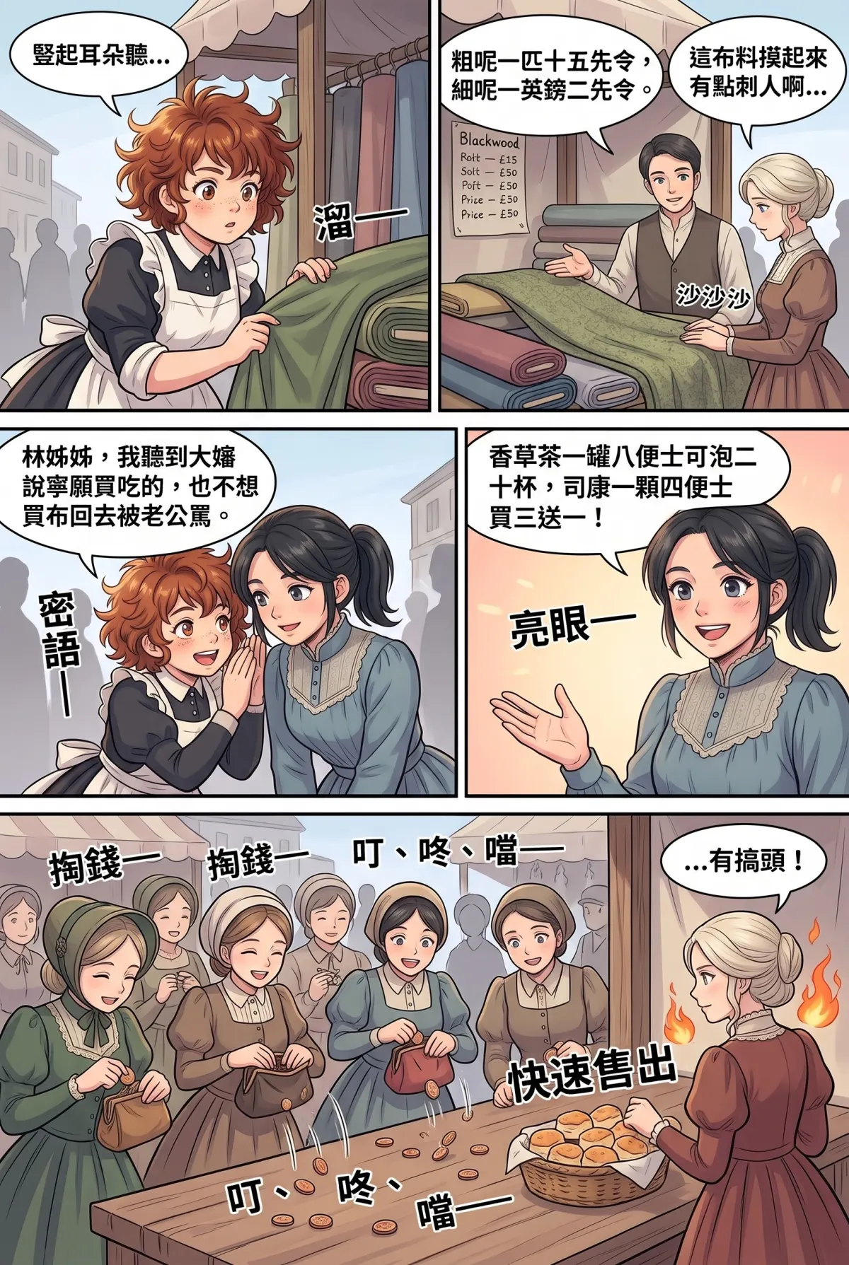 女爵大人，妳的紅茶又忘了加糖 第 7 集　女爵大人，妳的紅茶又忘了加糖 - 第七章：約克市集的珍奶公關戰 第 10 頁