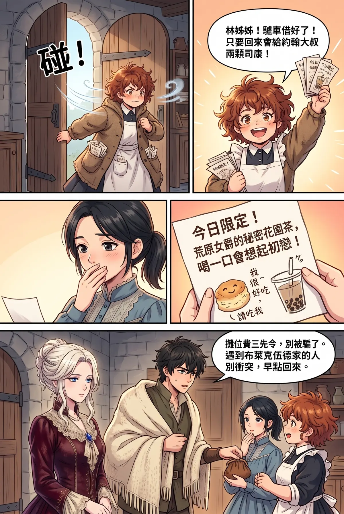 女爵大人，妳的紅茶又忘了加糖 第 7 集　女爵大人，妳的紅茶又忘了加糖 - 第七章：約克市集的珍奶公關戰 第 4 頁