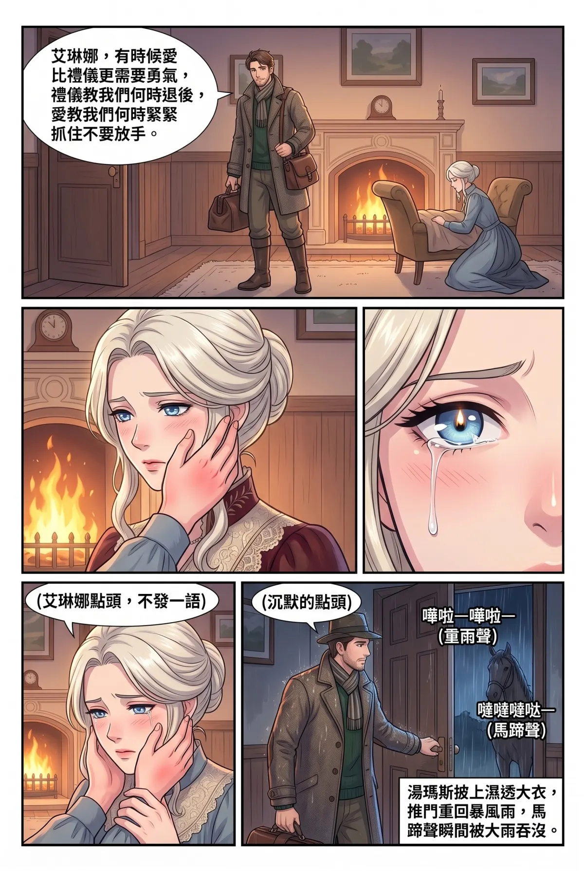 女爵大人，妳的紅茶又忘了加糖 第 10 集　女爵大人，妳的紅茶又忘了加糖 - 第十章：暴風雨夜與發燒的告白 第 14 頁