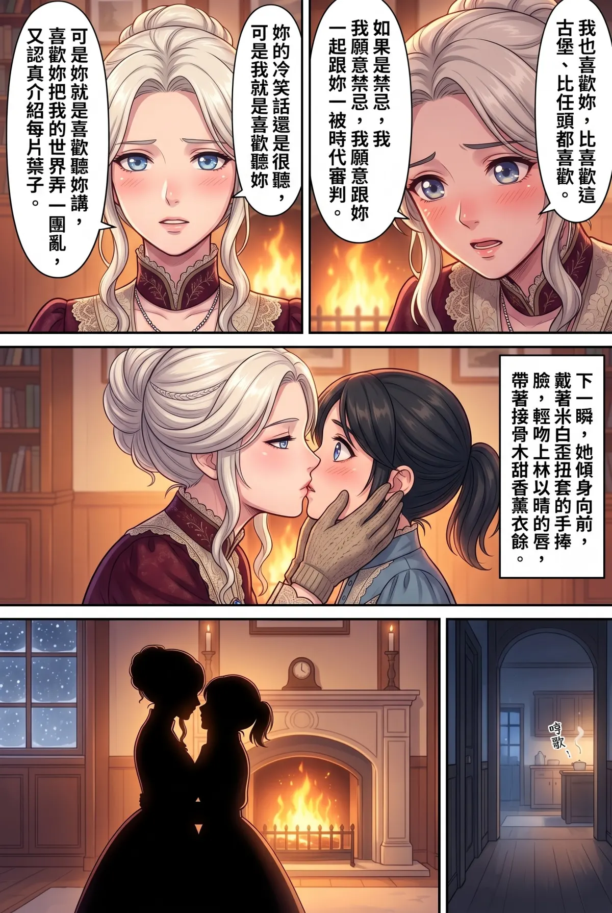 女爵大人，妳的紅茶又忘了加糖 第 13 集　女爵大人，妳的紅茶又忘了加糖 - 第十三章：聖誕手套與壁爐前的初吻 第 15 頁