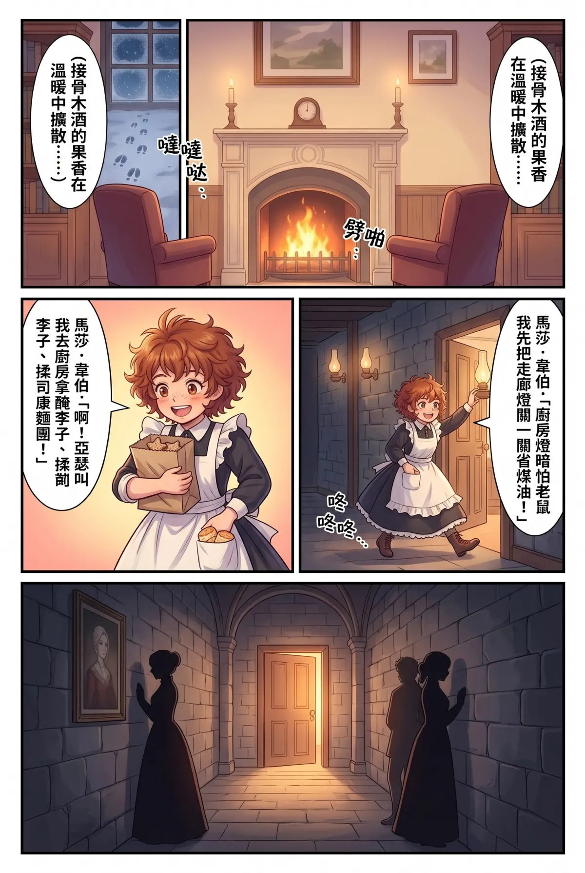 女爵大人，妳的紅茶又忘了加糖 第 13 集　女爵大人，妳的紅茶又忘了加糖 - 第十三章：聖誕手套與壁爐前的初吻 第 9 頁