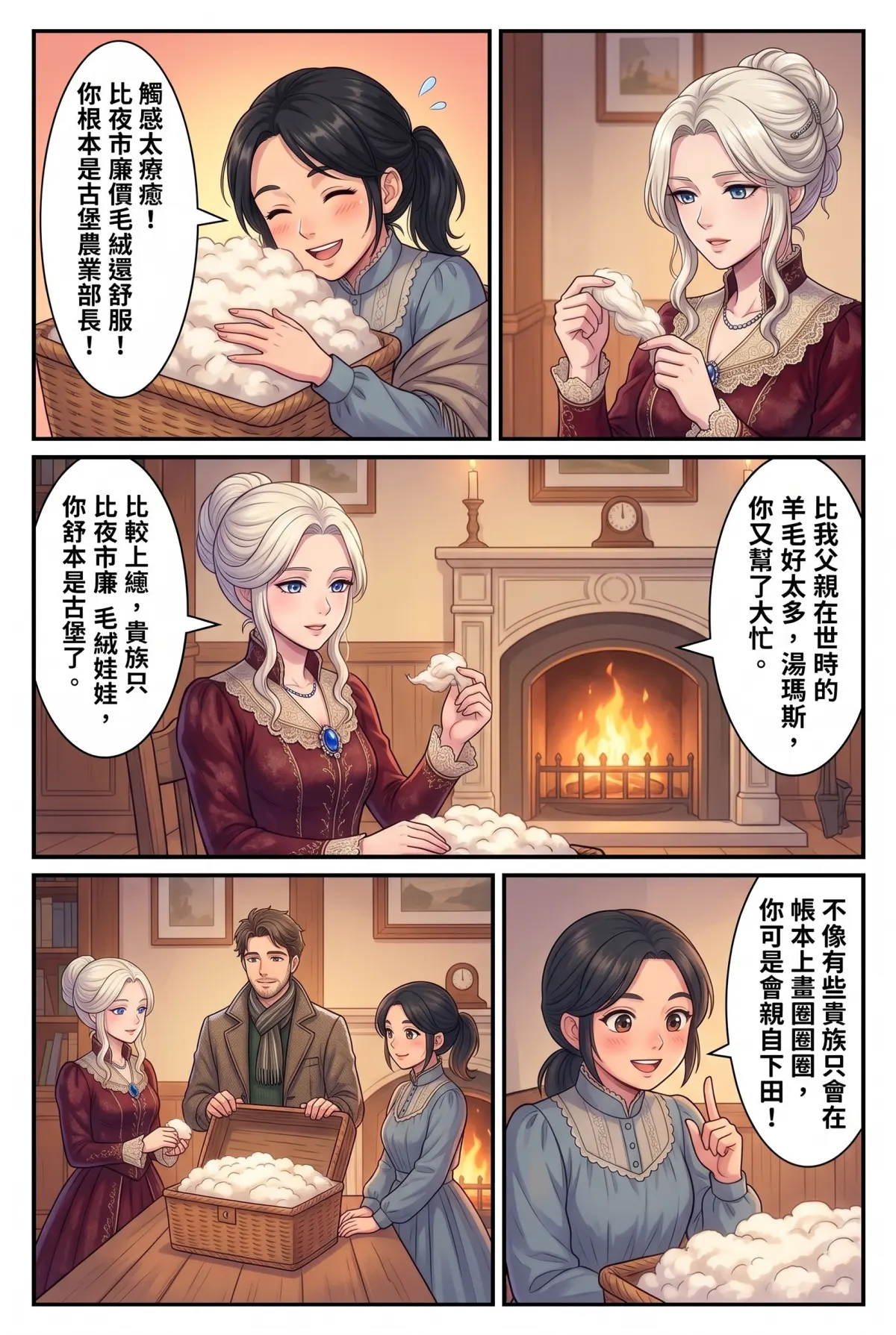 女爵大人，妳的紅茶又忘了加糖 第 13 集　女爵大人，妳的紅茶又忘了加糖 - 第十三章：聖誕手套與壁爐前的初吻 第 7 頁