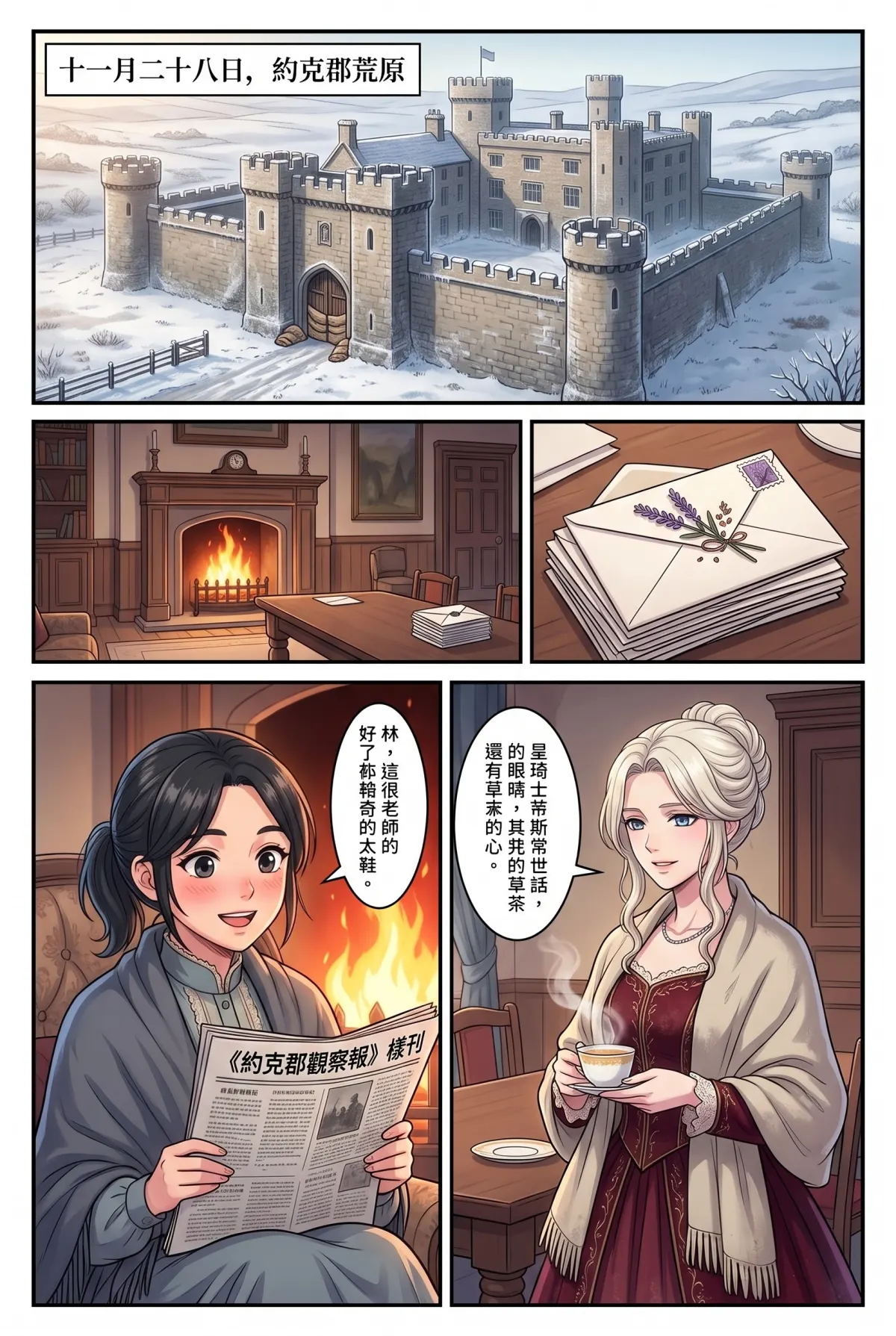 女爵大人，妳的紅茶又忘了加糖 第 13 集　女爵大人，妳的紅茶又忘了加糖 - 第十三章：聖誕手套與壁爐前的初吻 第 2 頁