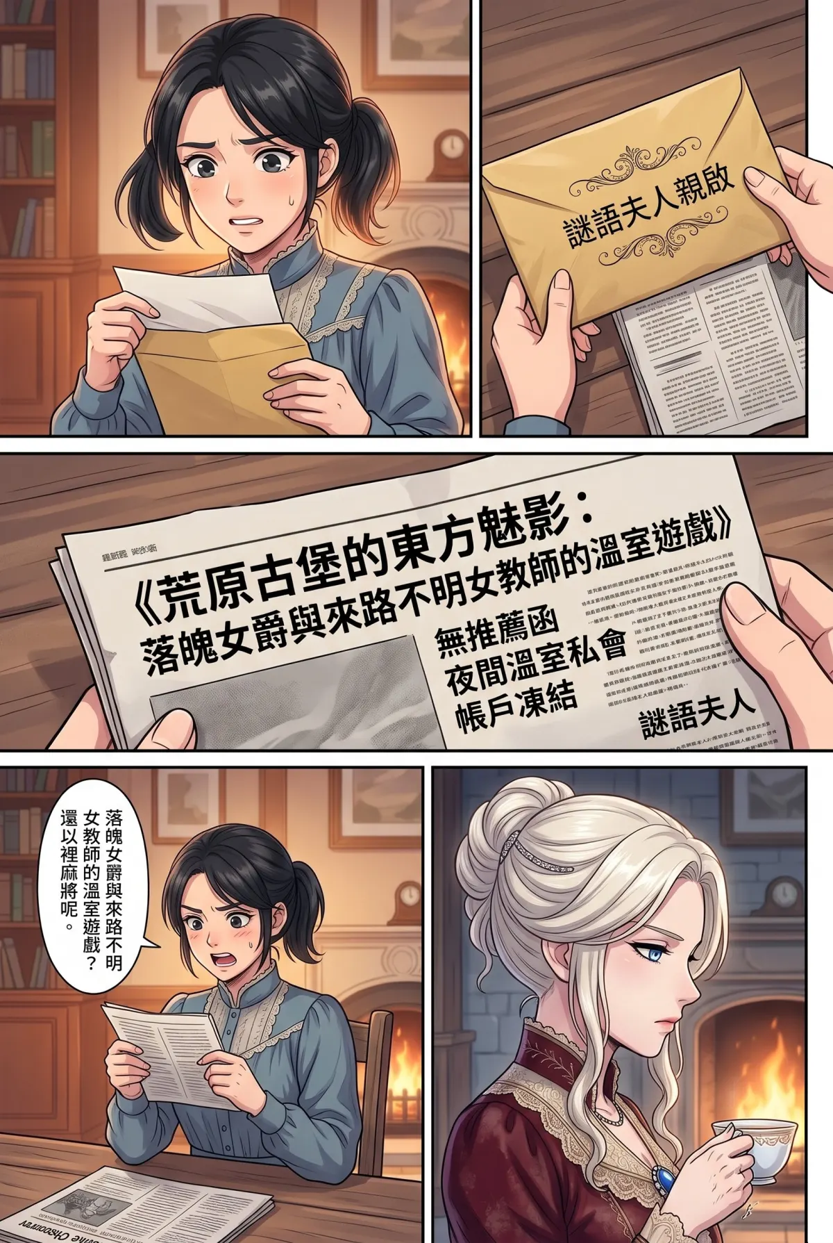 女爵大人，妳的紅茶又忘了加糖 第 14 集　女爵大人，妳的紅茶又忘了加糖 - 第十四章：流言的利刃與溫室縱火 第 3 頁
