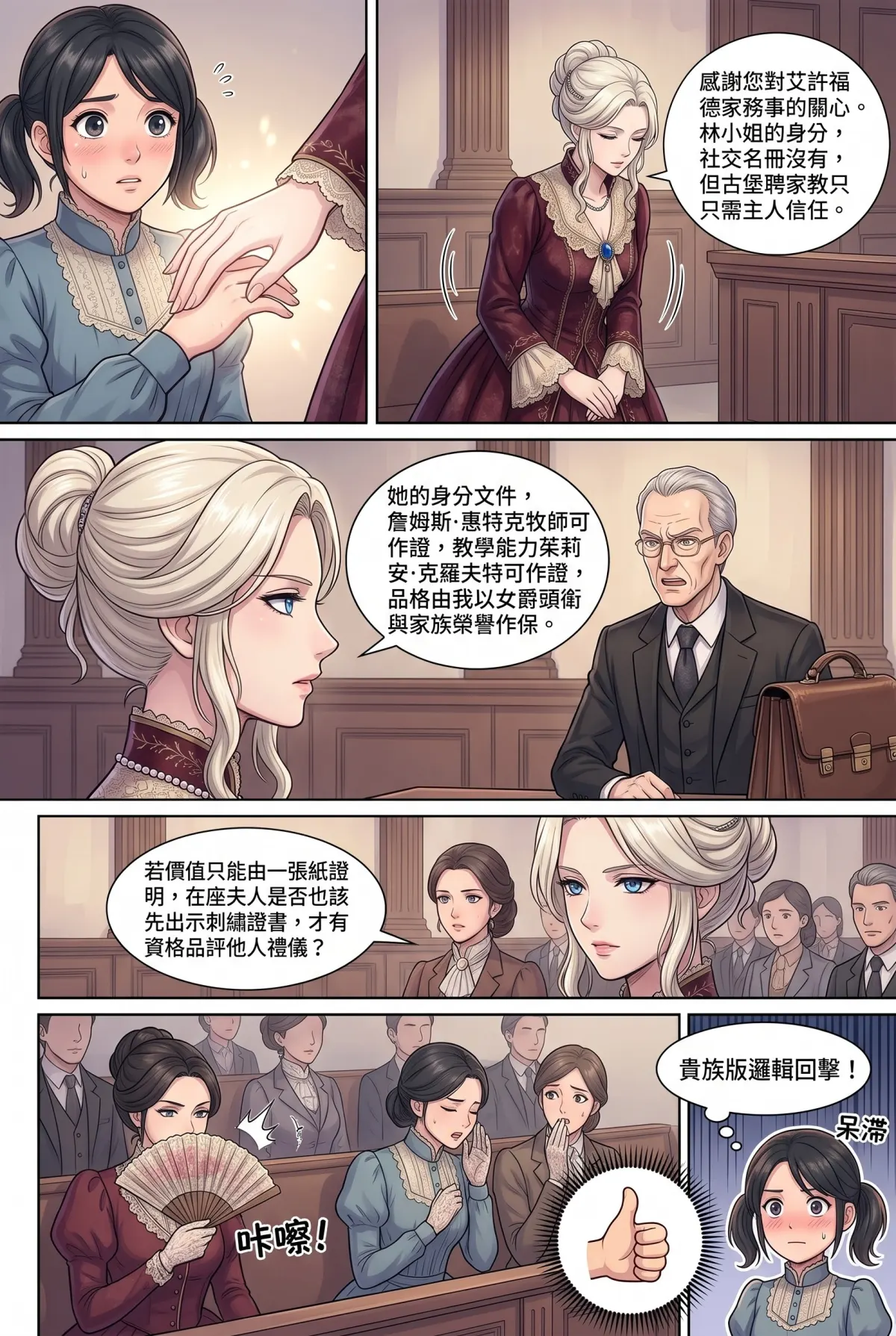 女爵大人，妳的紅茶又忘了加糖 第 18 集　女爵大人，妳的紅茶又忘了加糖 - 第十八章：社交法庭上的逆轉品茶會 第 9 頁