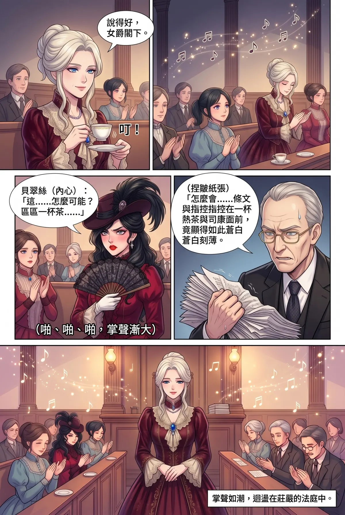 女爵大人，妳的紅茶又忘了加糖 第 18 集　女爵大人，妳的紅茶又忘了加糖 - 第十八章：社交法庭上的逆轉品茶會 第 17 頁
