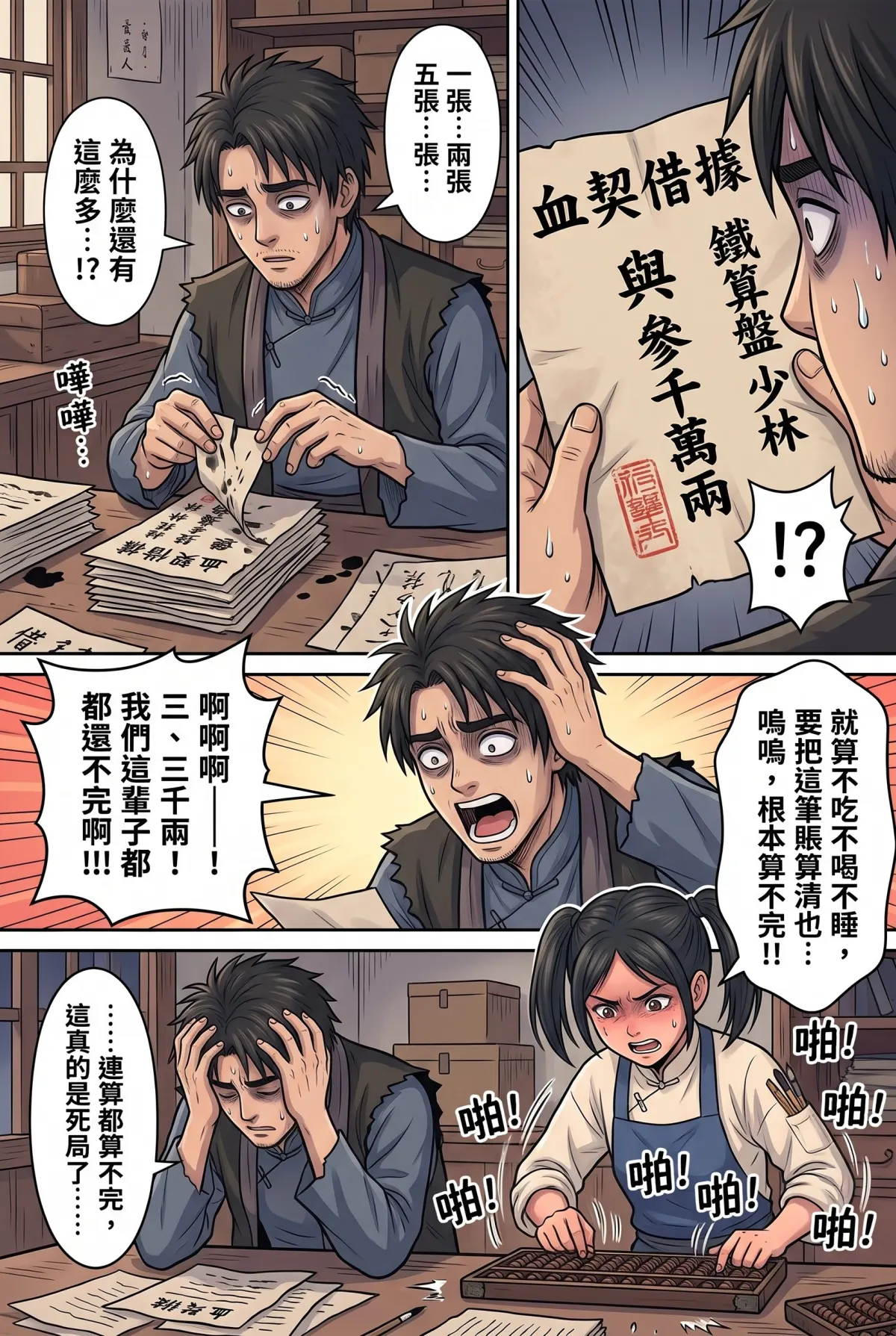 《我的七個債主又為我打起來了》 第 1 集　《我的七個債主又為我打起來了》 - 第一章：醒來就繼承九千萬負債 第 5 頁