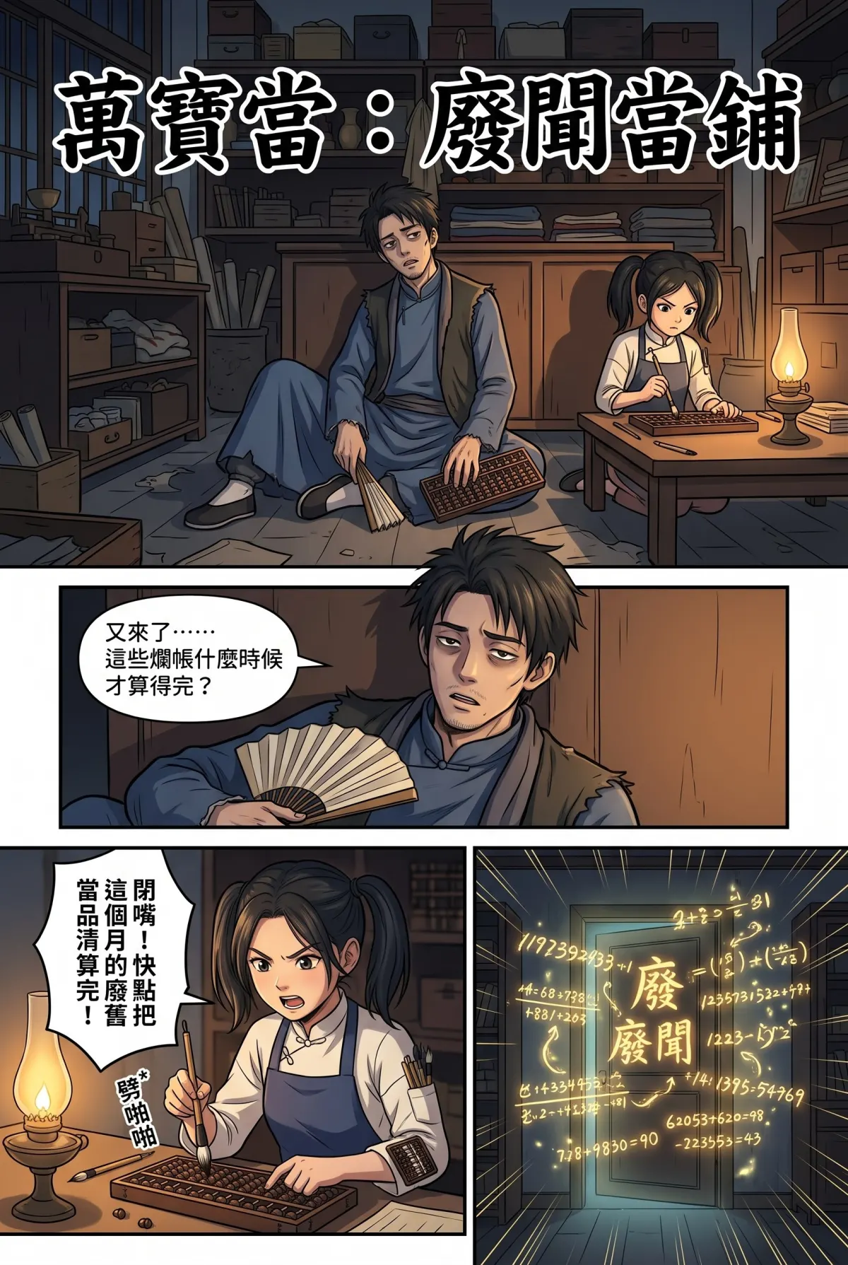 《我的七個債主又為我打起來了》 第 2 集　《我的七個債主又為我打起來了》 - 第二章：破爛帳本裡的核彈級八卦 第 1 頁