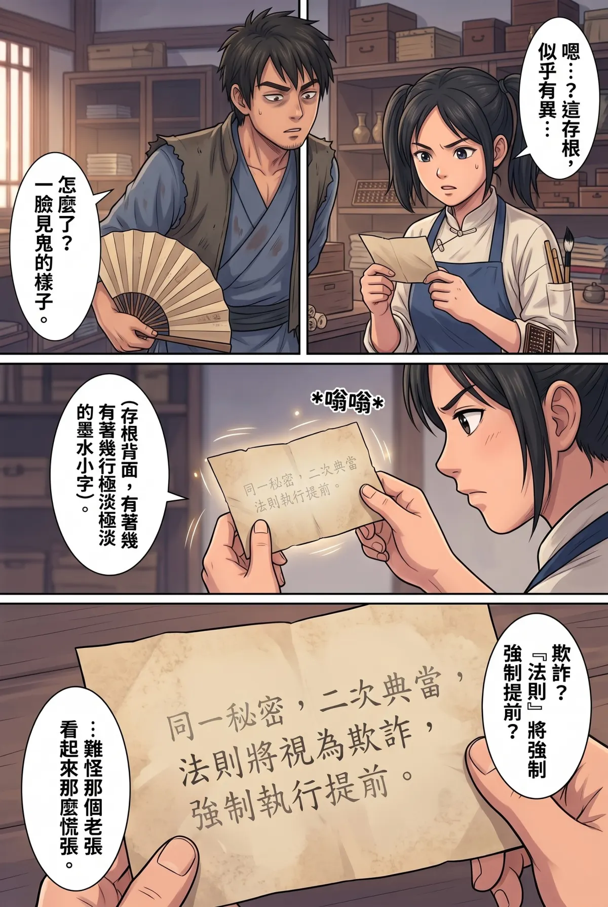 《我的七個債主又為我打起來了》 第 3 集　《我的七個債主又為我打起來了》 - 第三章：第一筆秘密典當成交 第 14 頁