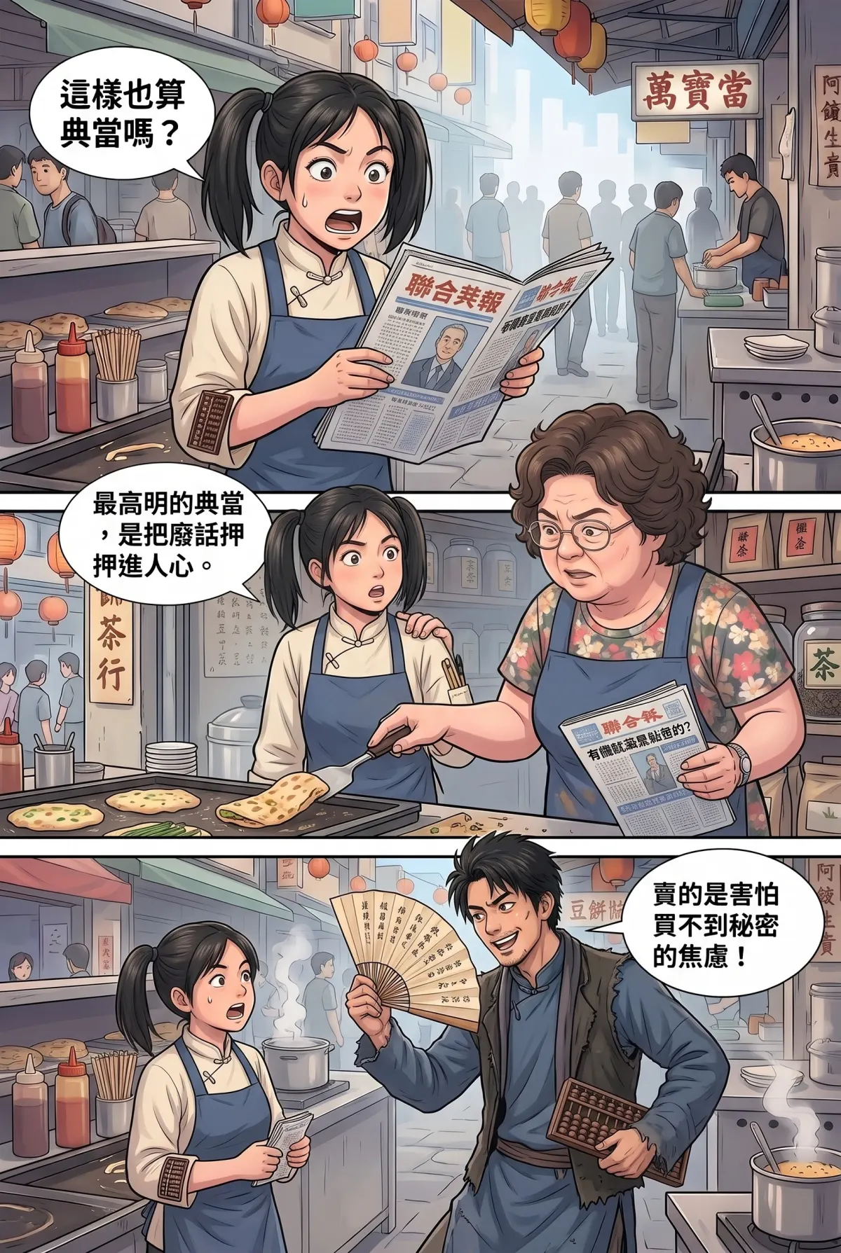 《我的七個債主又為我打起來了》 第 7 集　《我的七個債主又為我打起來了》 - 第七章：早餐店就是情報交易所 第 9 頁