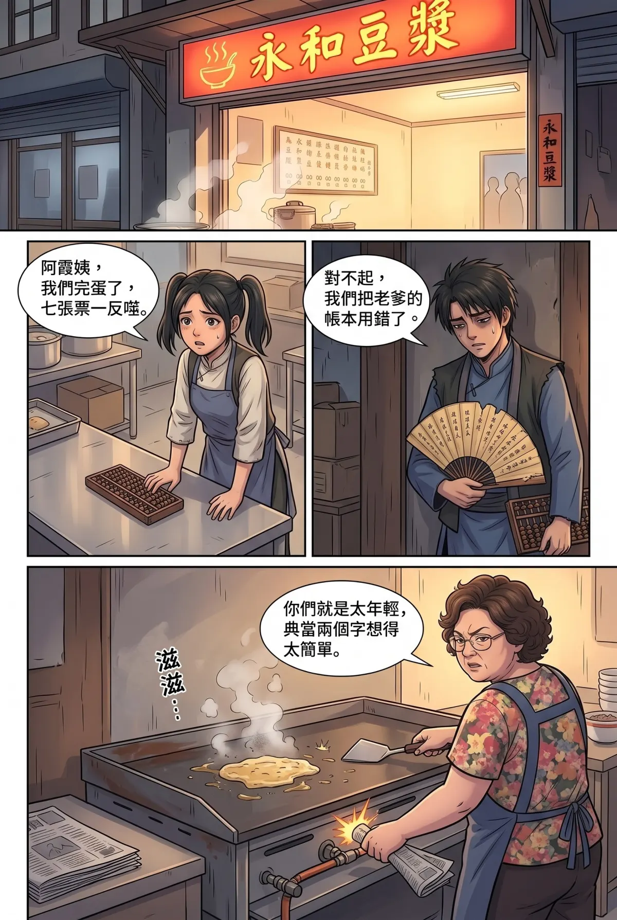 《我的七個債主又為我打起來了》 第 13 集　《我的七個債主又為我打起來了》 - 第十三章：阿霞姨的一碗人情典當 第 7 頁
