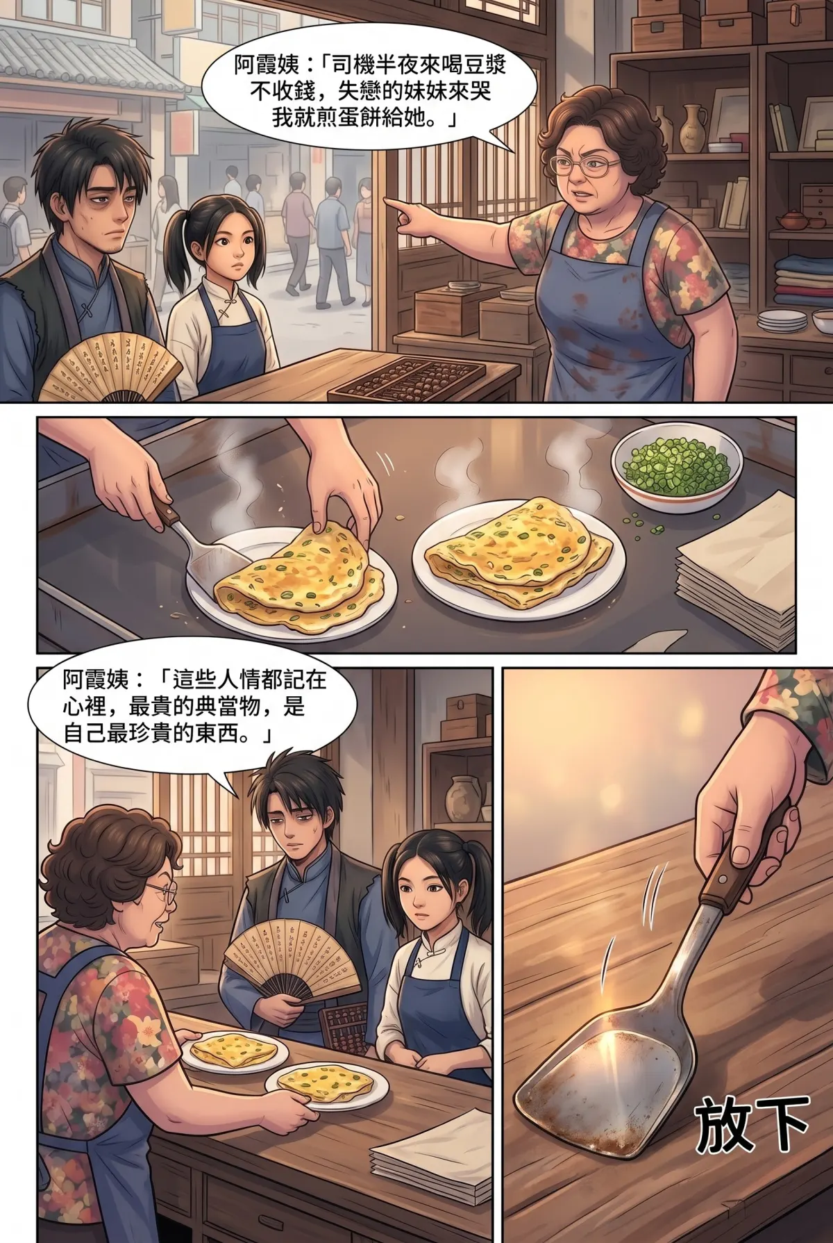 《我的七個債主又為我打起來了》 第 13 集　《我的七個債主又為我打起來了》 - 第十三章：阿霞姨的一碗人情典當 第 9 頁