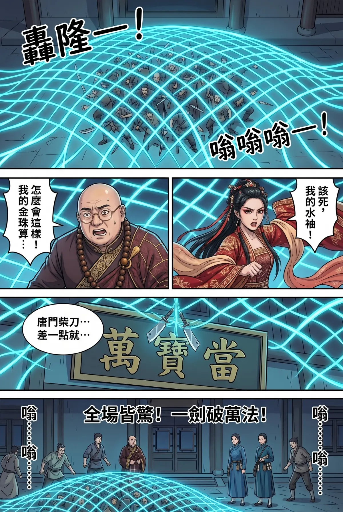 《我的七個債主又為我打起來了》 第 14 集　《我的七個債主又為我打起來了》 - 第十四章：七派夜襲萬寶當 第 9 頁