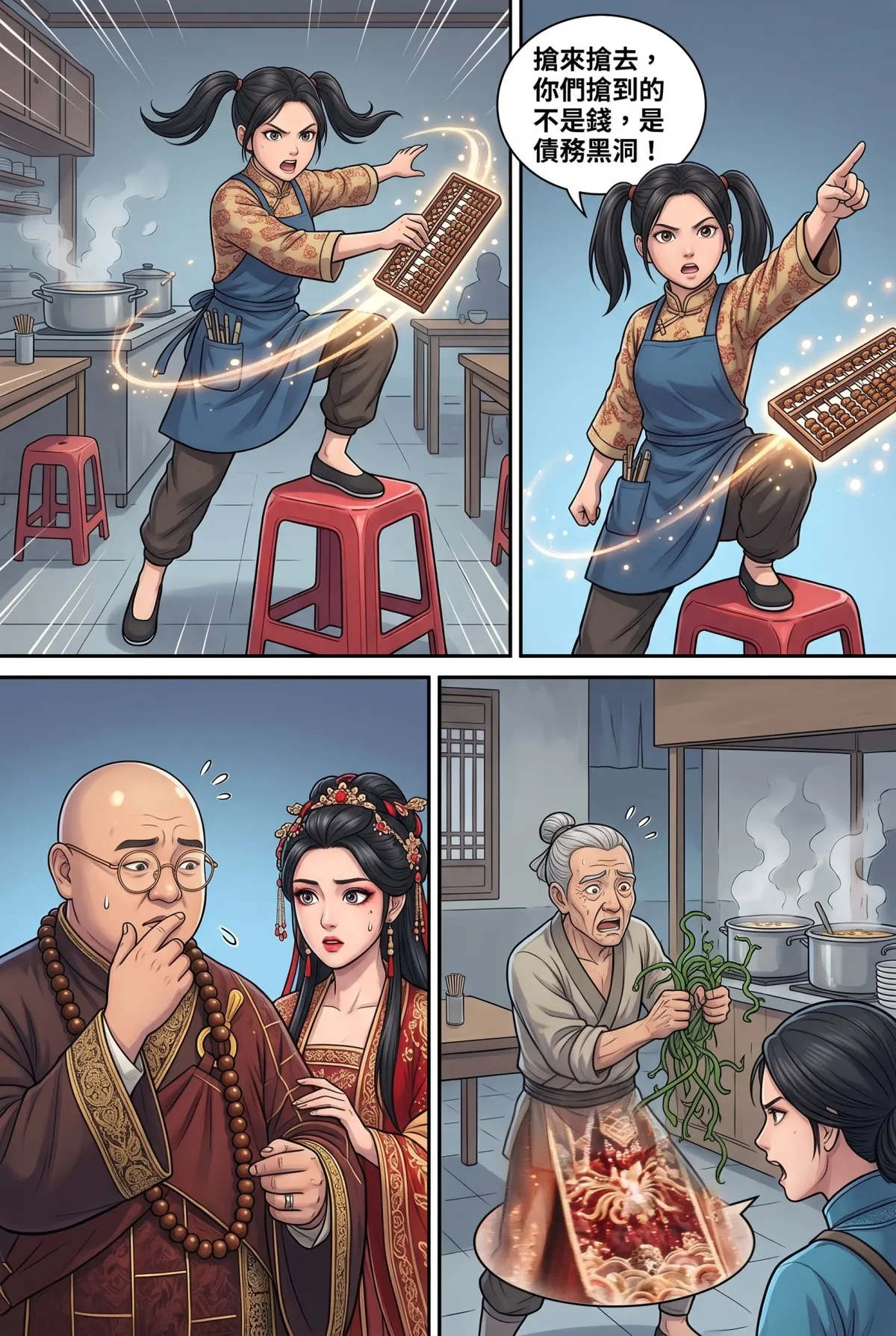 《我的七個債主又為我打起來了》 第 14 集　《我的七個債主又為我打起來了》 - 第十四章：七派夜襲萬寶當 第 12 頁