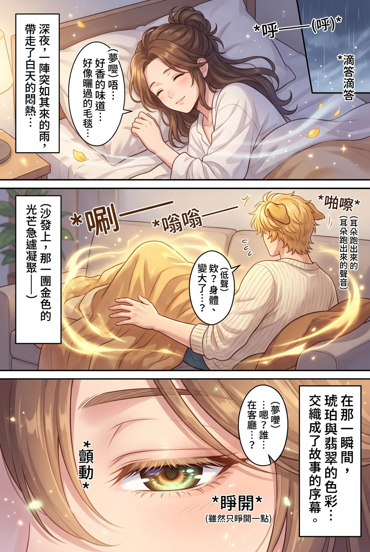 巷弄裡的金毛貴公子 第 1 集　巷弄裡的金毛貴公子 - 暴雨夜的騎樓客人 第 16 頁
