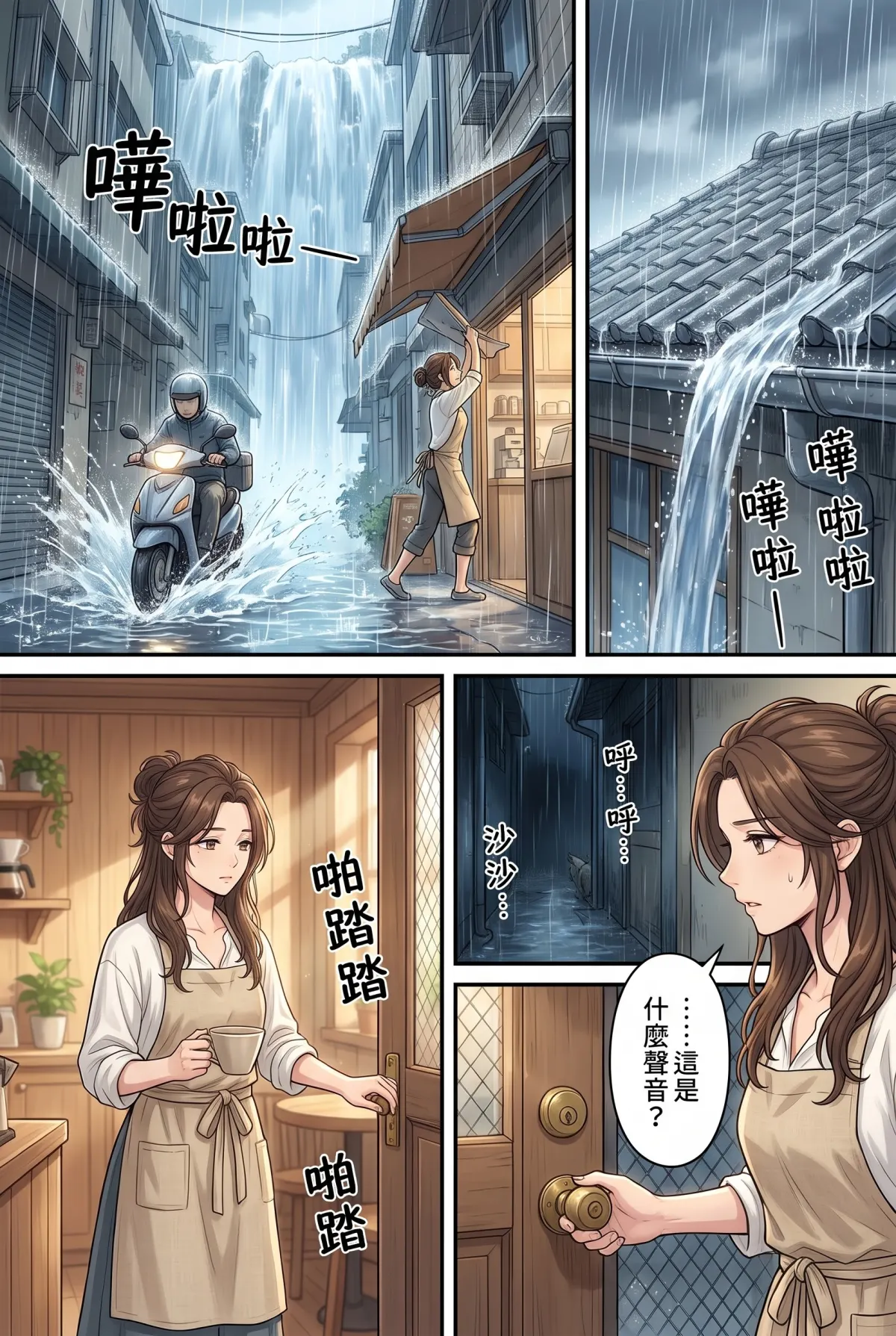 巷弄裡的金毛貴公子 第 1 集　巷弄裡的金毛貴公子 - 暴雨夜的騎樓客人 第 5 頁